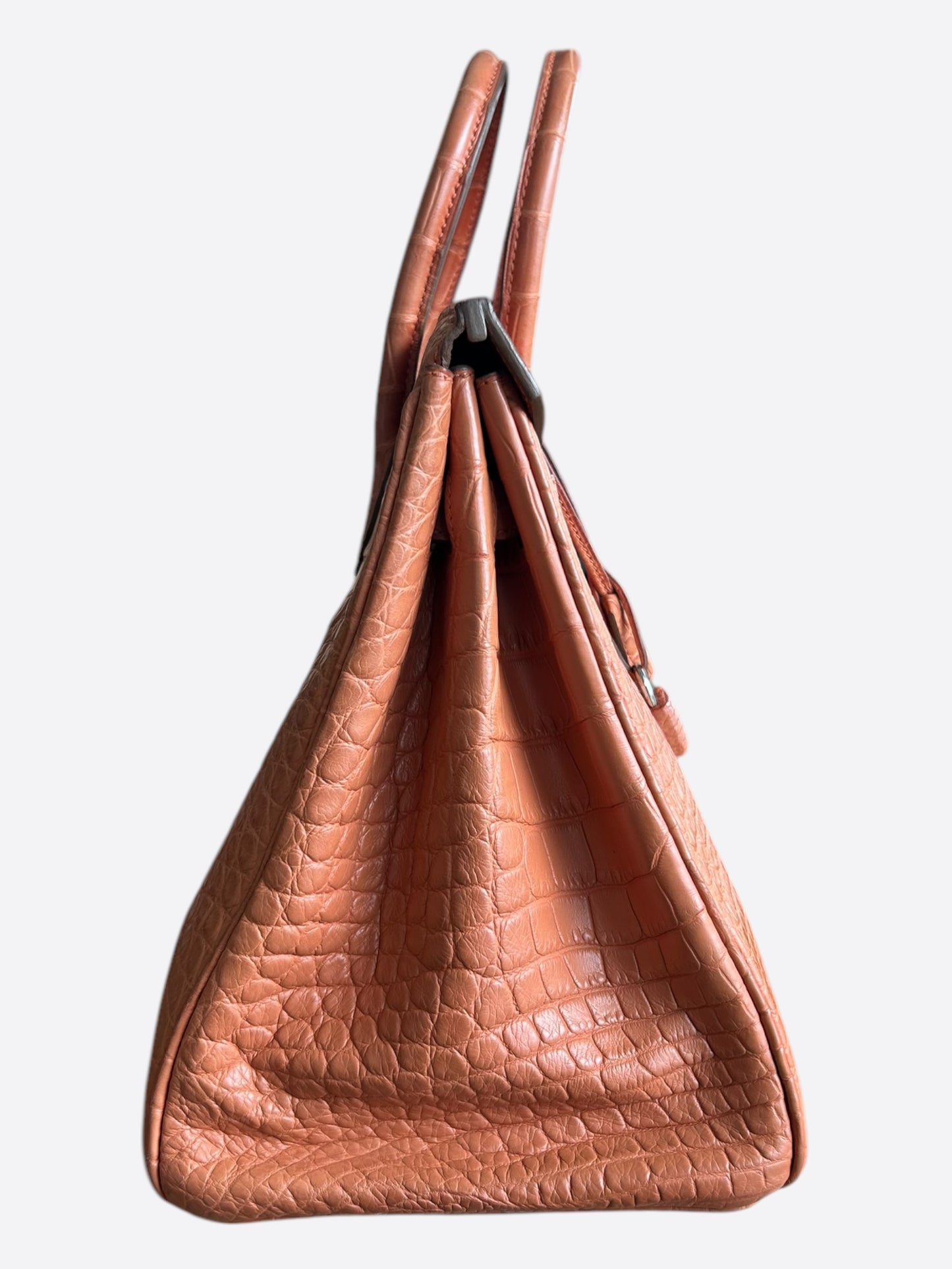 Hermes Orange Crocodile Birkin 35