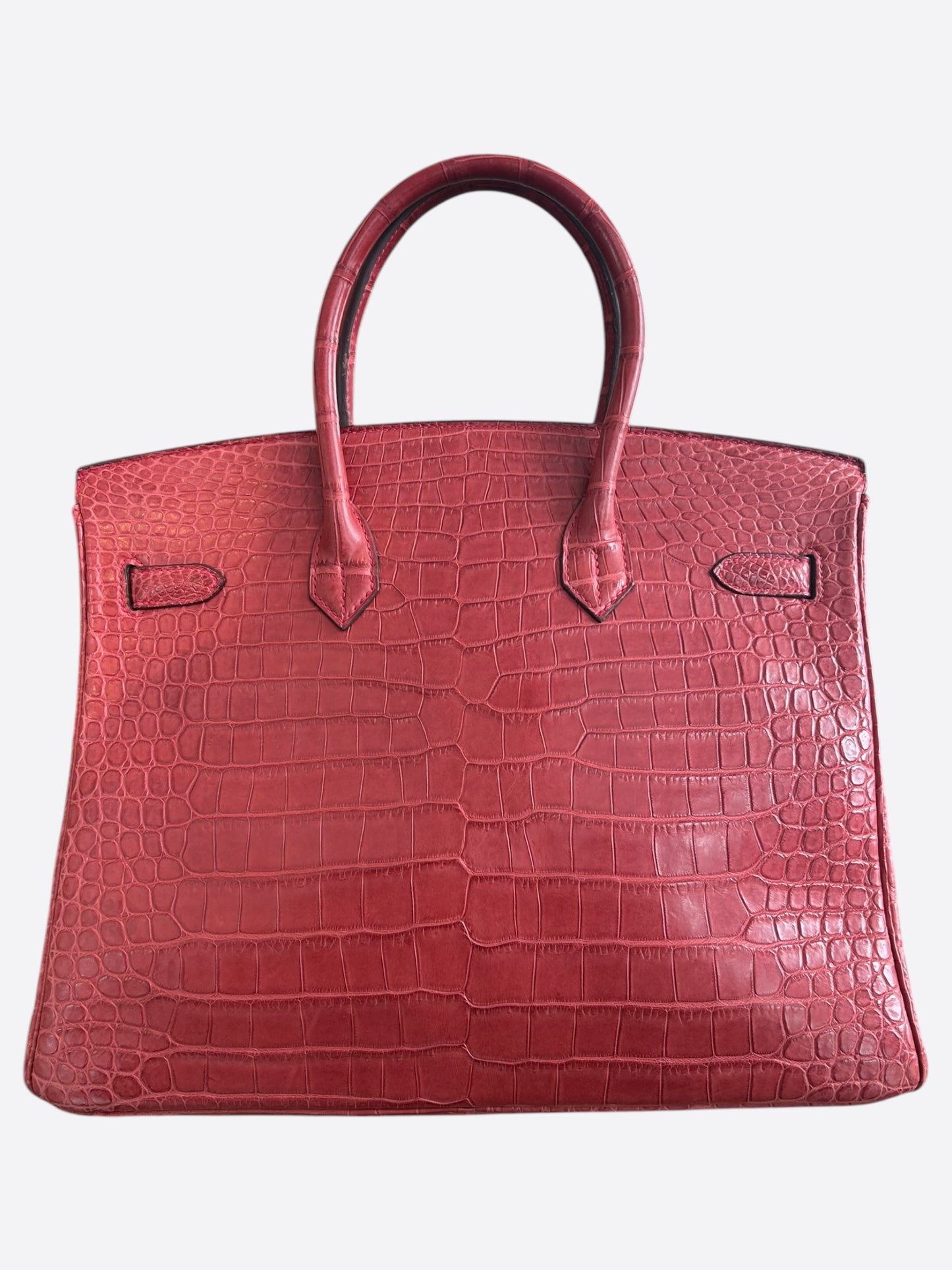 Hermes Red Crocodile Birkin 35