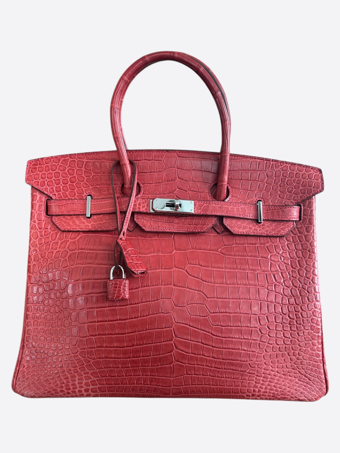 Hermes Red Crocodile Birkin 35