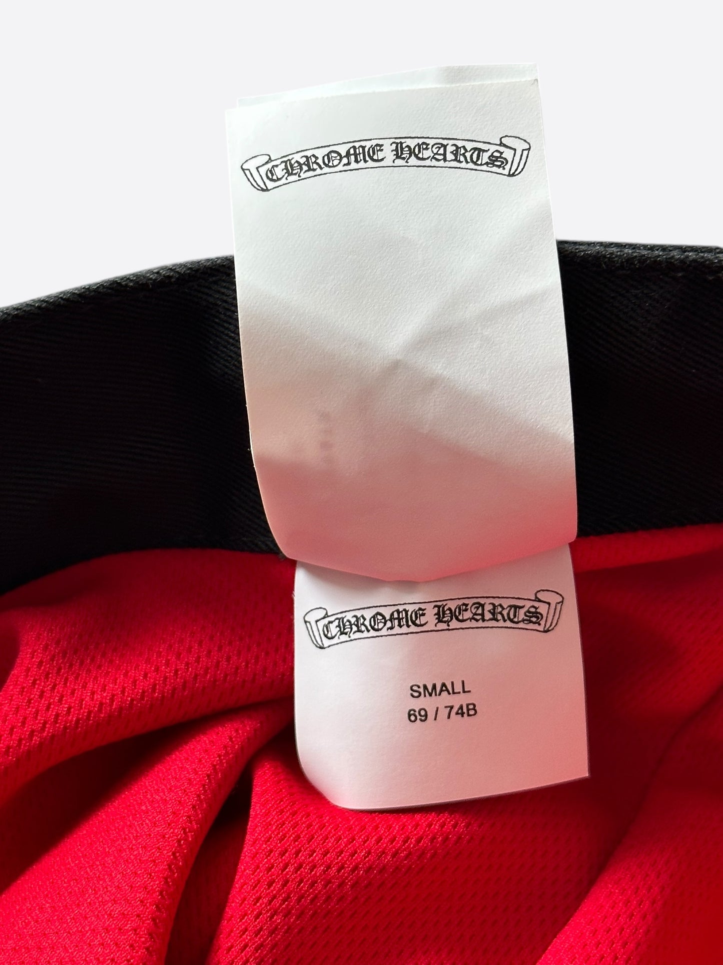 Chrome Hearts Matty Boy Red Chomper Patch Shorts