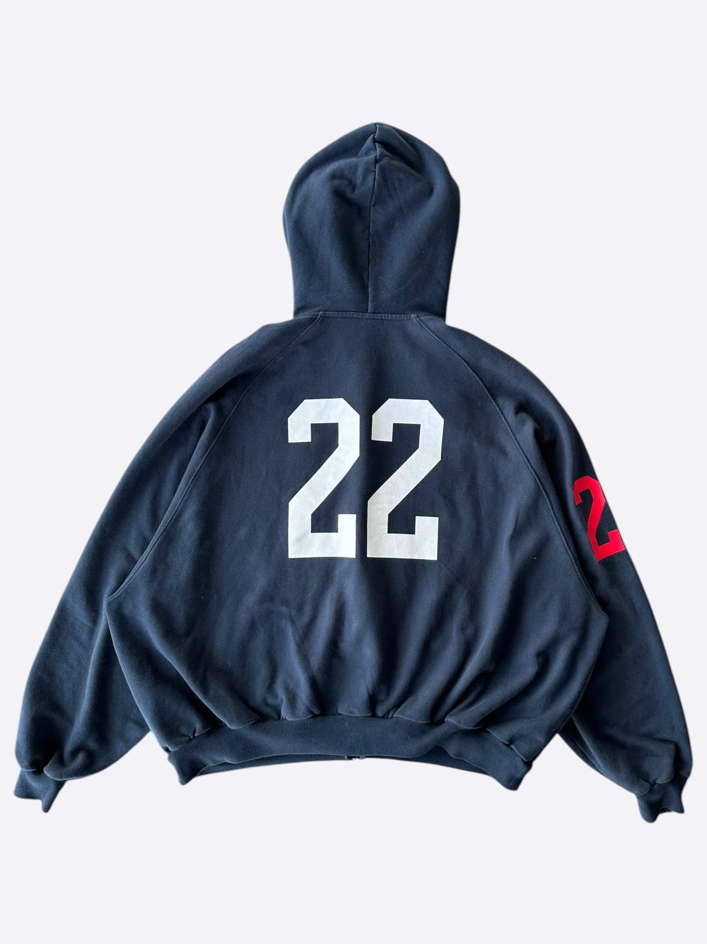 Balenciaga Navy Polo Zip Up Hoodie
