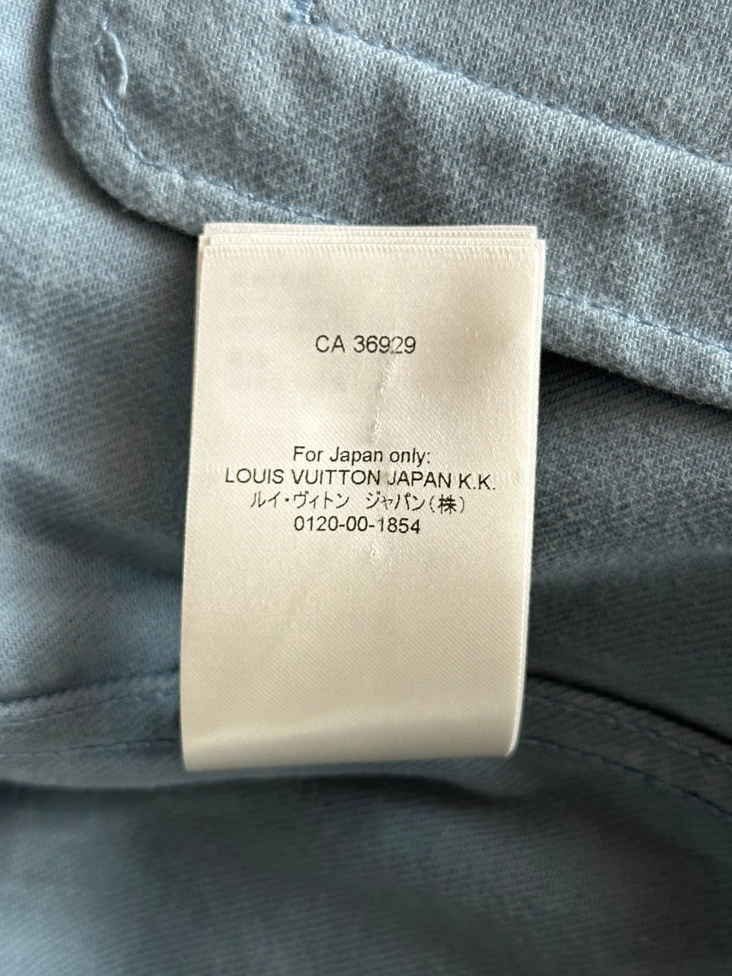 Louis Vuitton Blue & White LV Leaf Denim Jacket
