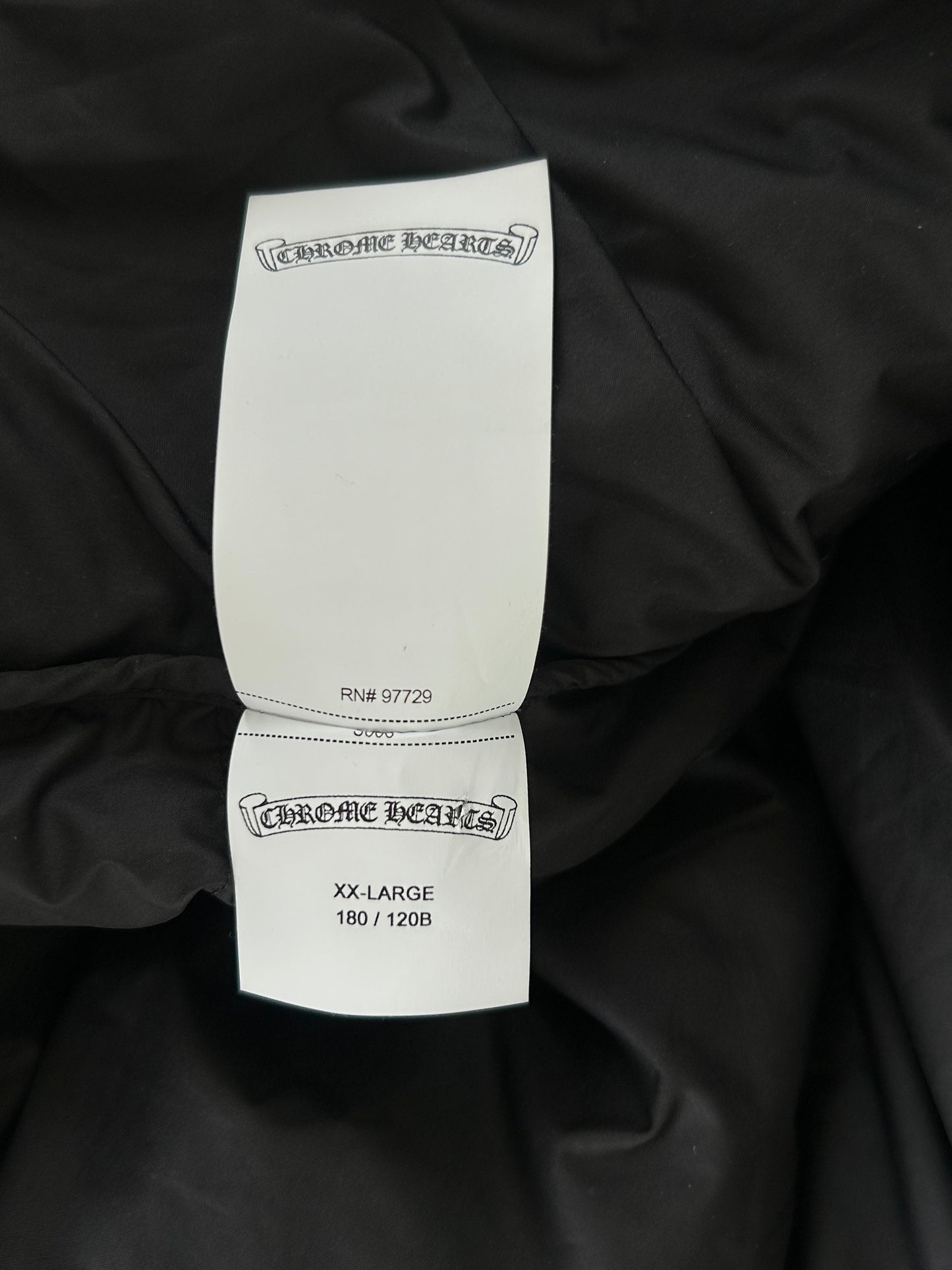 Chrome Hearts Black Cross Jacquard Puffer Jacket