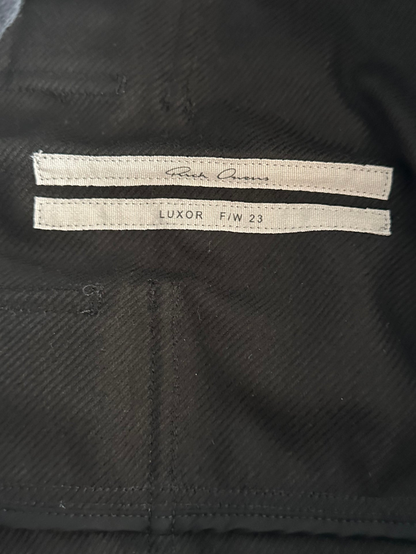 Rick Owens Black Corduroy Pod Shorts