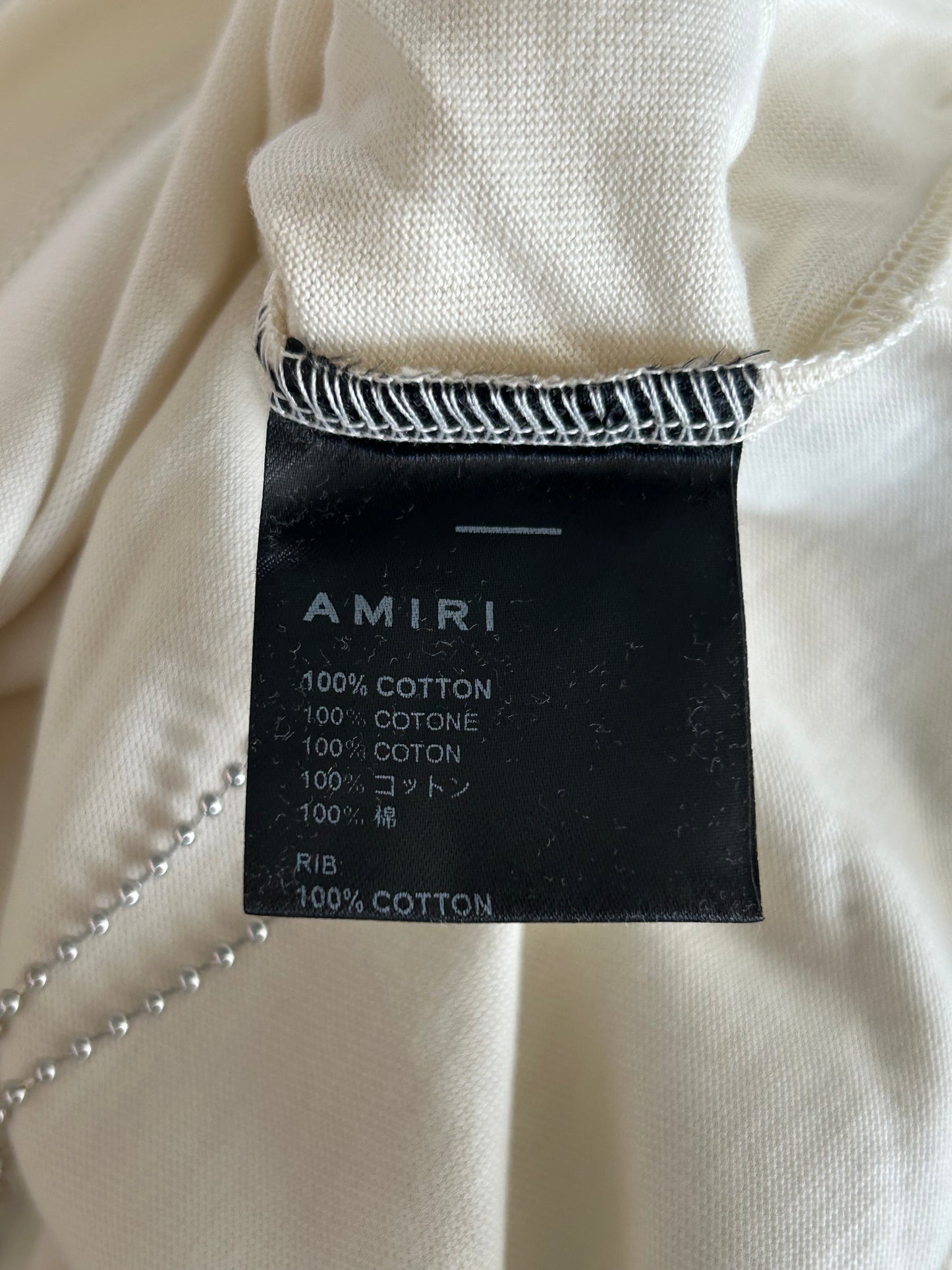 Amiri White & Red Records T-Shirt