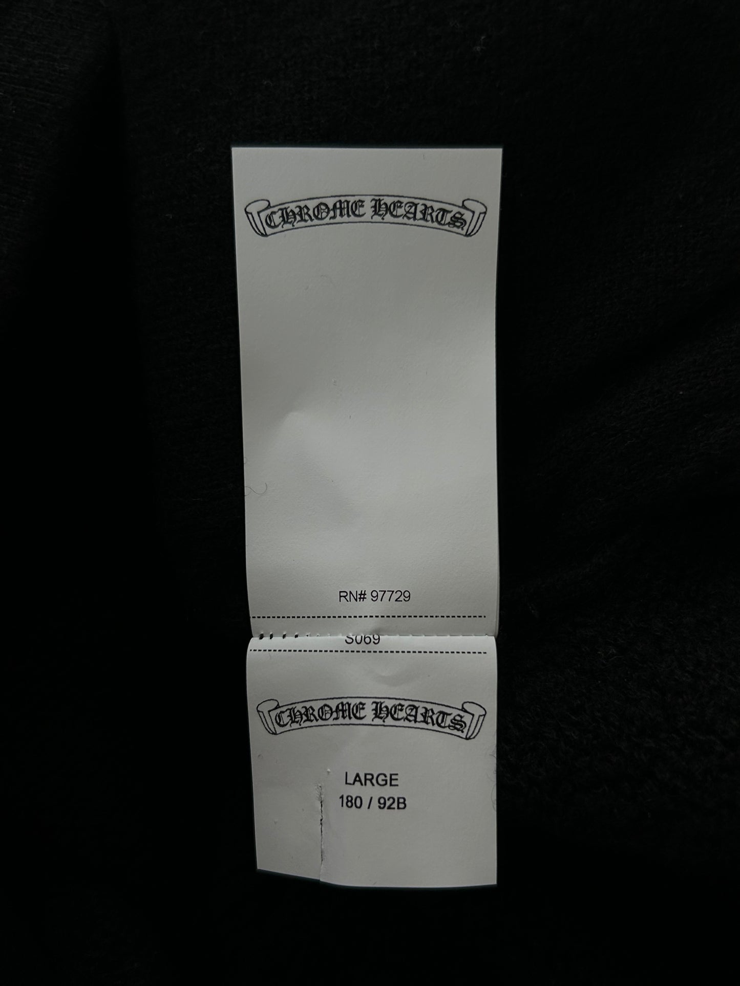 Chrome Hearts Black & White Floral Embroidered Cashmere Sweatpants