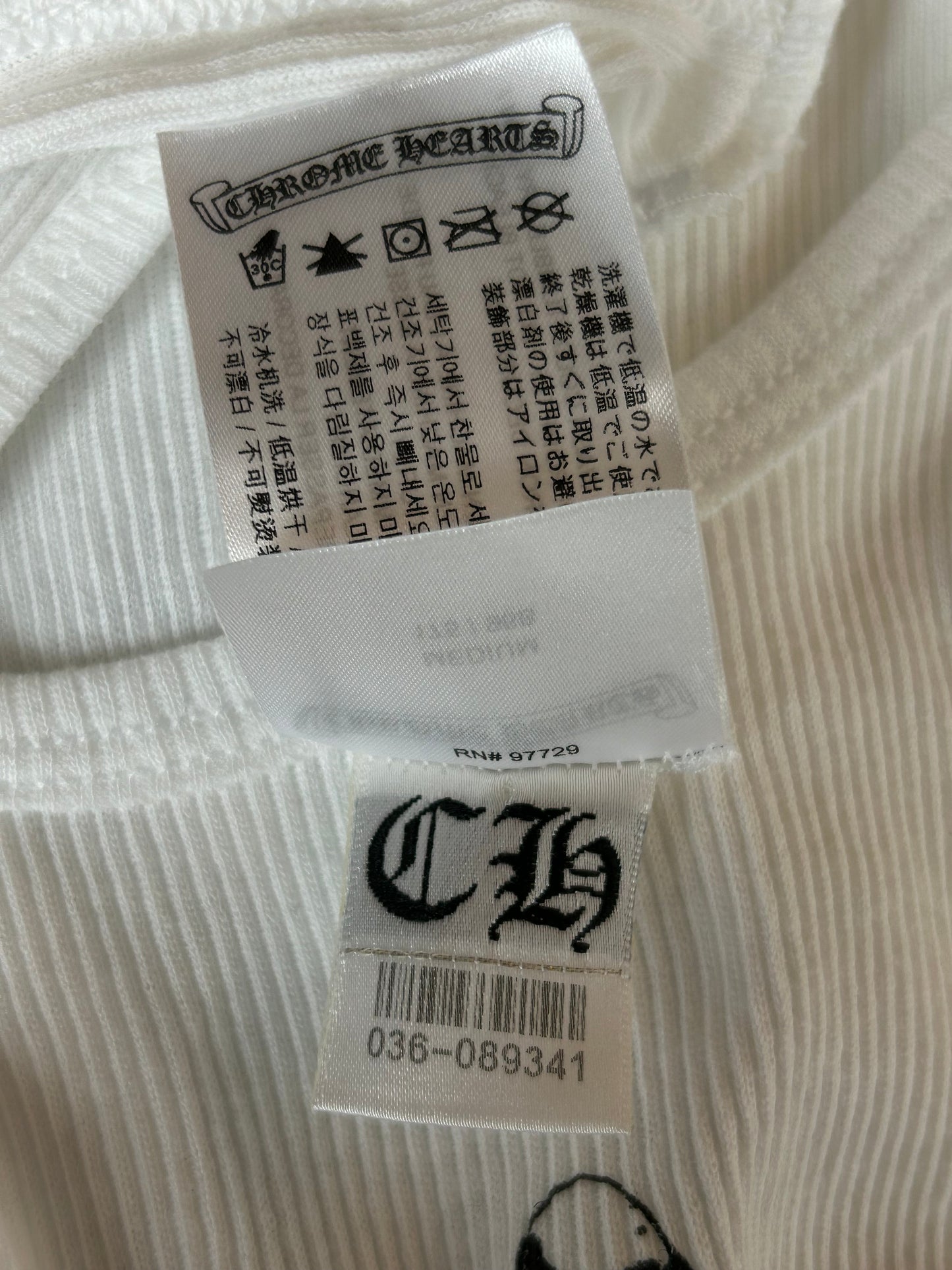 Chrome Hearts White & Black Richard Stark Graphic Tank Top