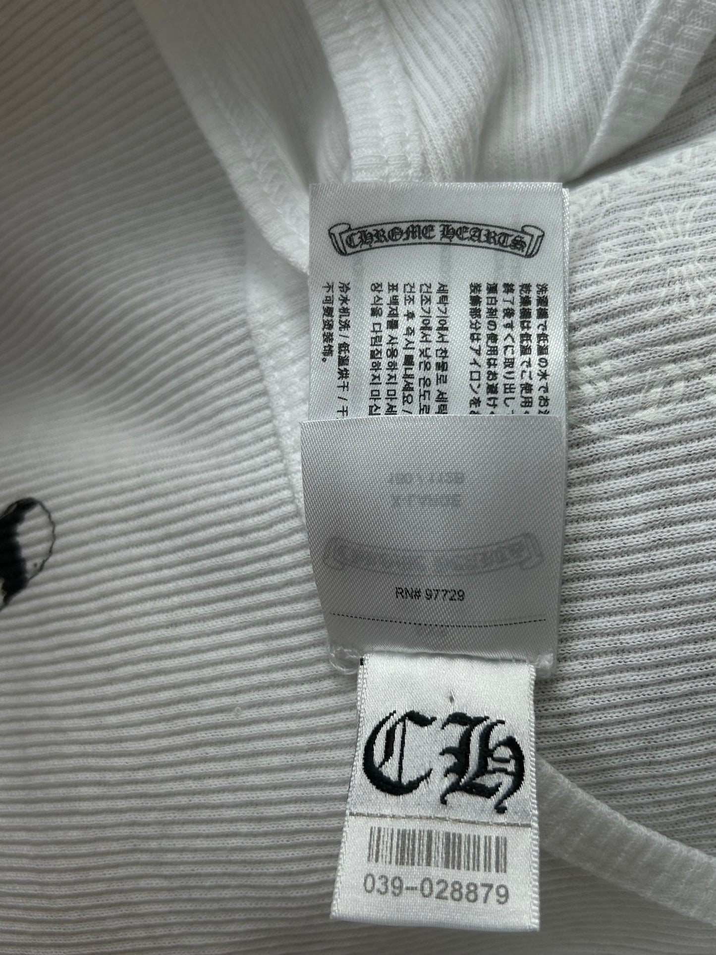 Chrome Hearts White & Black Richard Stark Graphic Tank Top