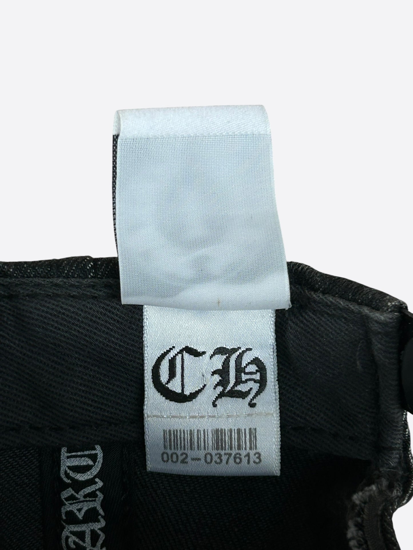 Chrome Hearts Black & White Horseshoe Logo Hat