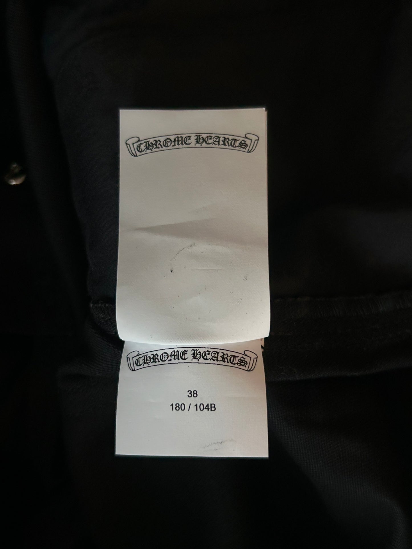 Chrome Hearts Black, Zebra & Purple Cross Patch Carpenter Pants