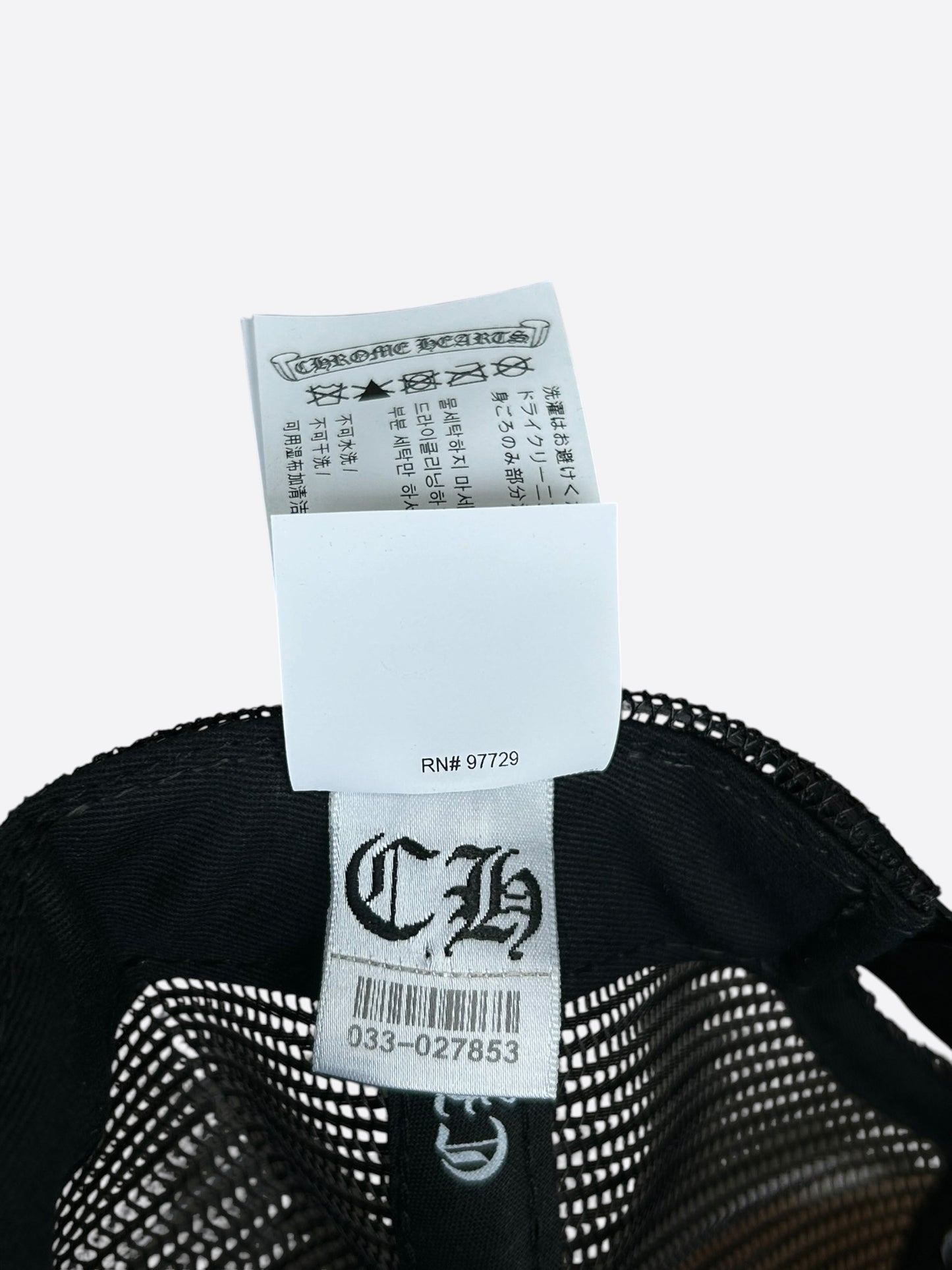 Chrome Hearts Black & White Las Vegas Trucker Hat