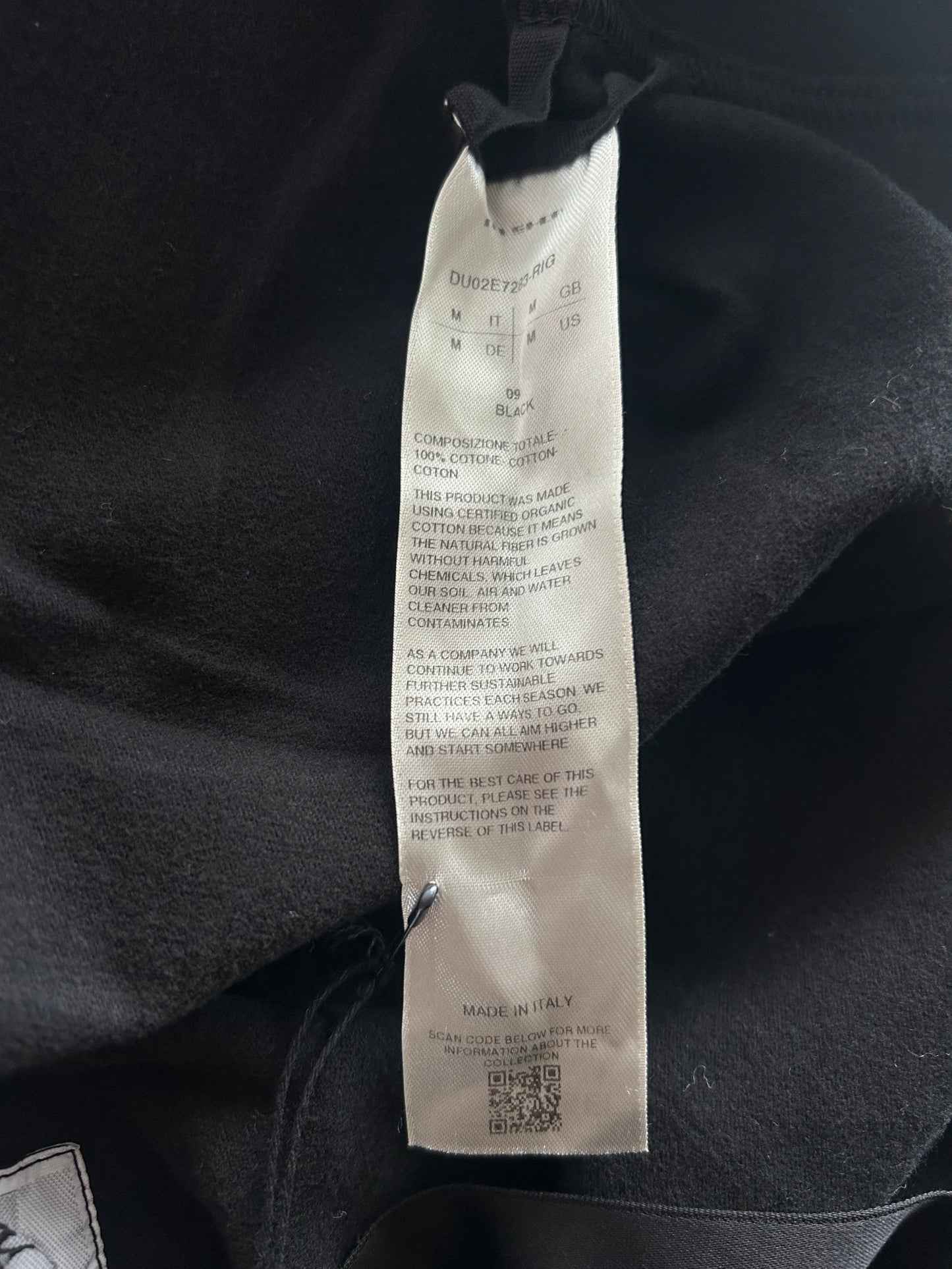 Rick Owens Black Jumbo Gimp Zip Up Hoodie