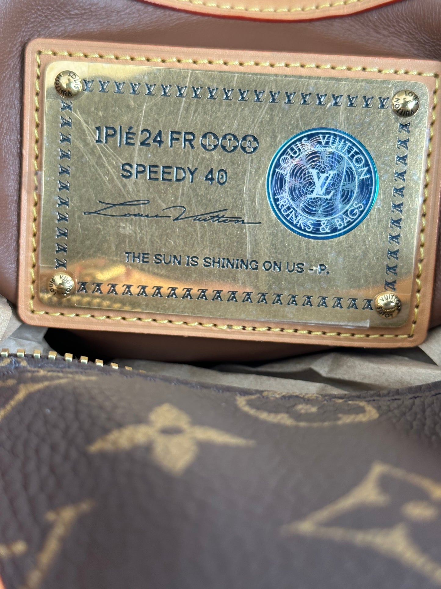 Louis Vuitton Brown Monogram P9 Speedy 40