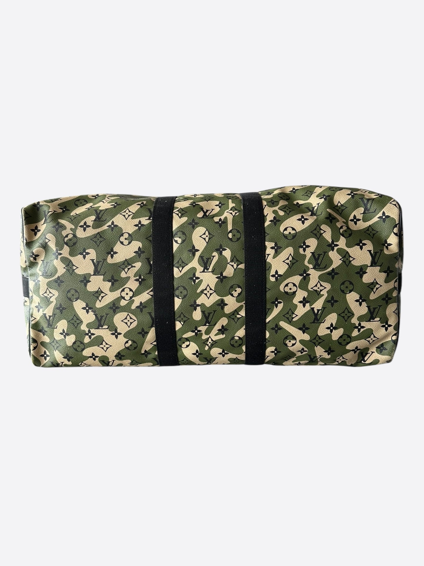 Louis Vuitton Takashi Murakami Camo Monogram Keepall 55