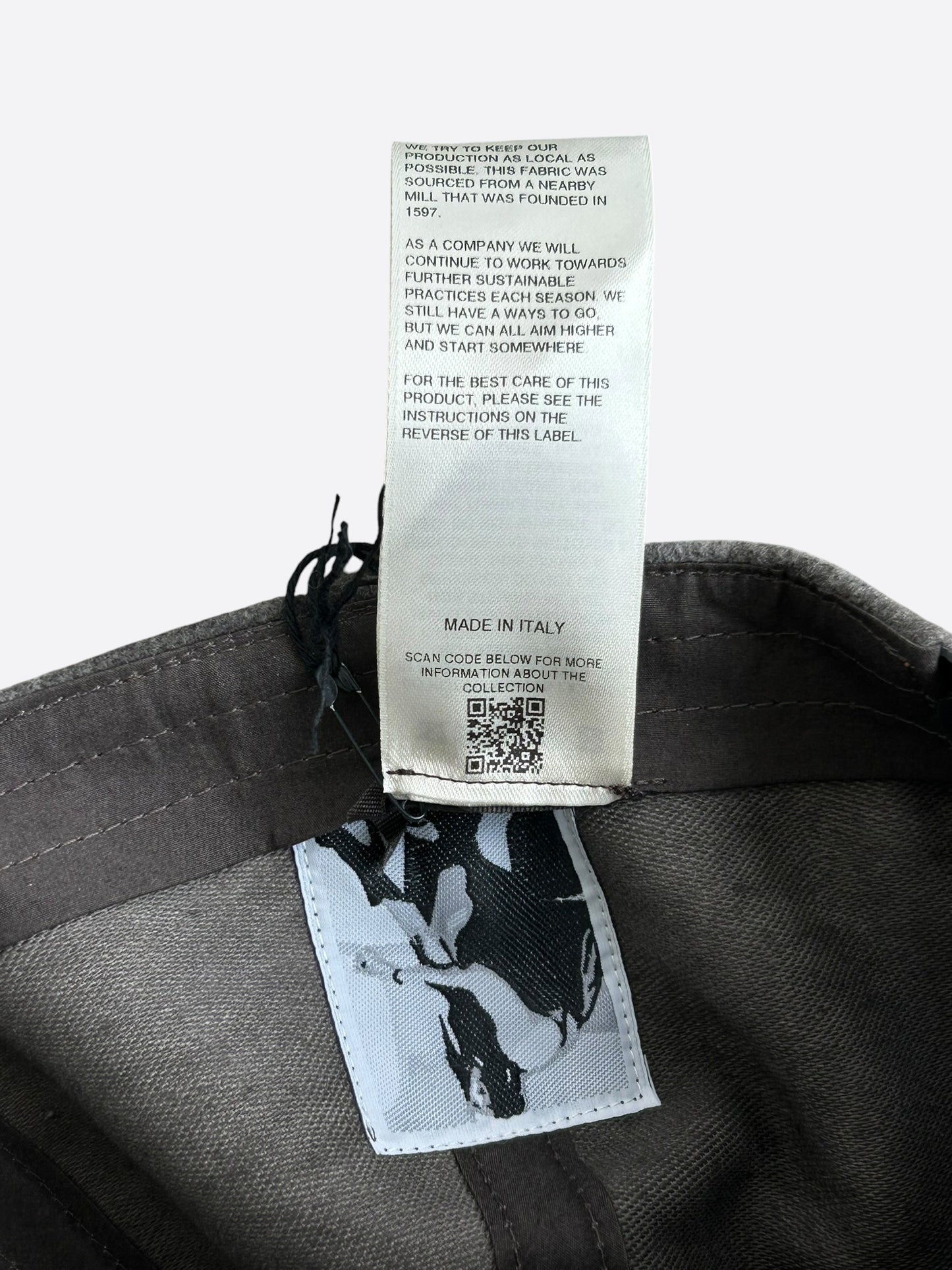 Rick Owens Brown & White Embroidered C*NTY Logo Hat