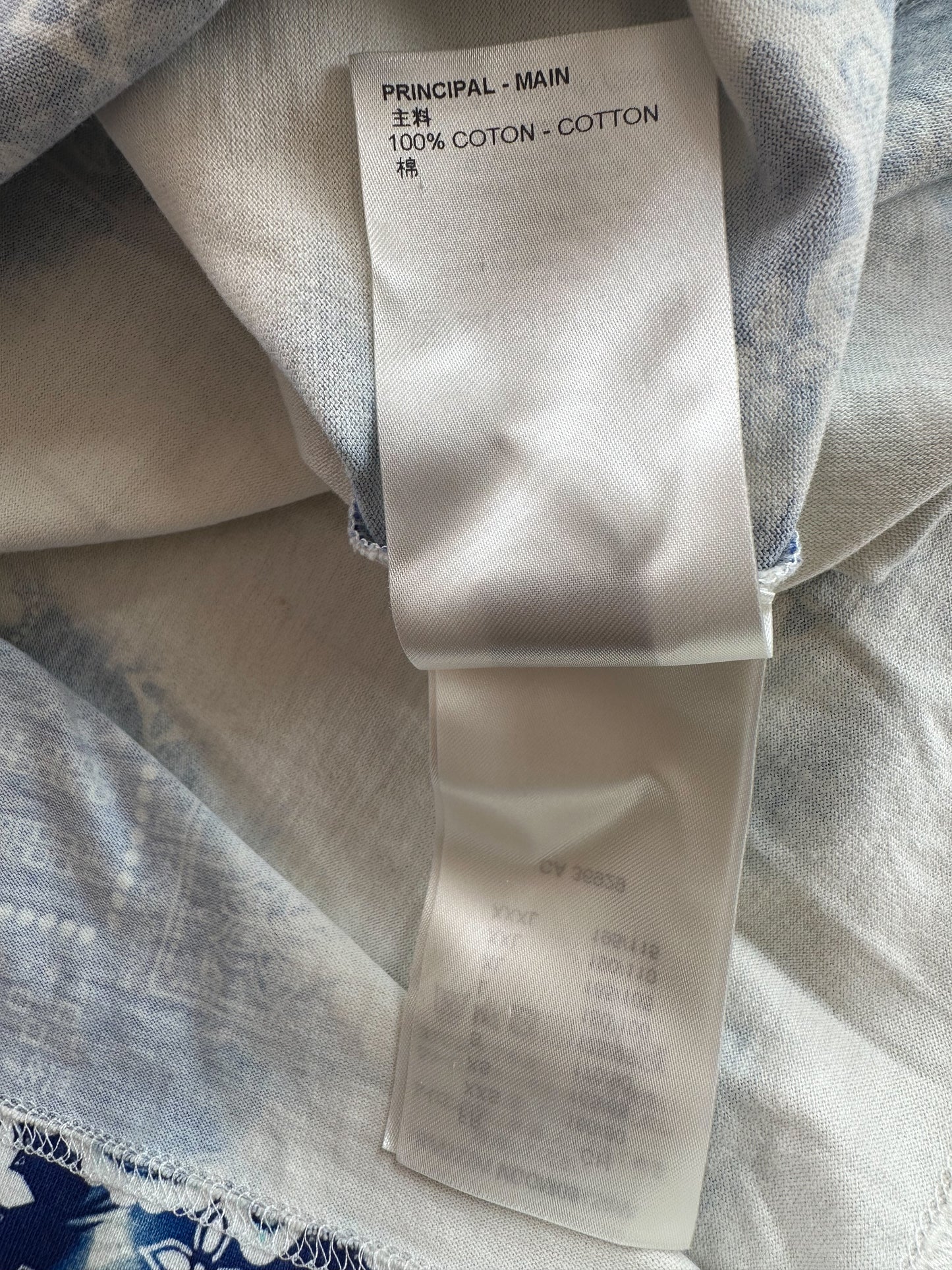Louis Vuitton Blue Monogram Bandana T-Shirt