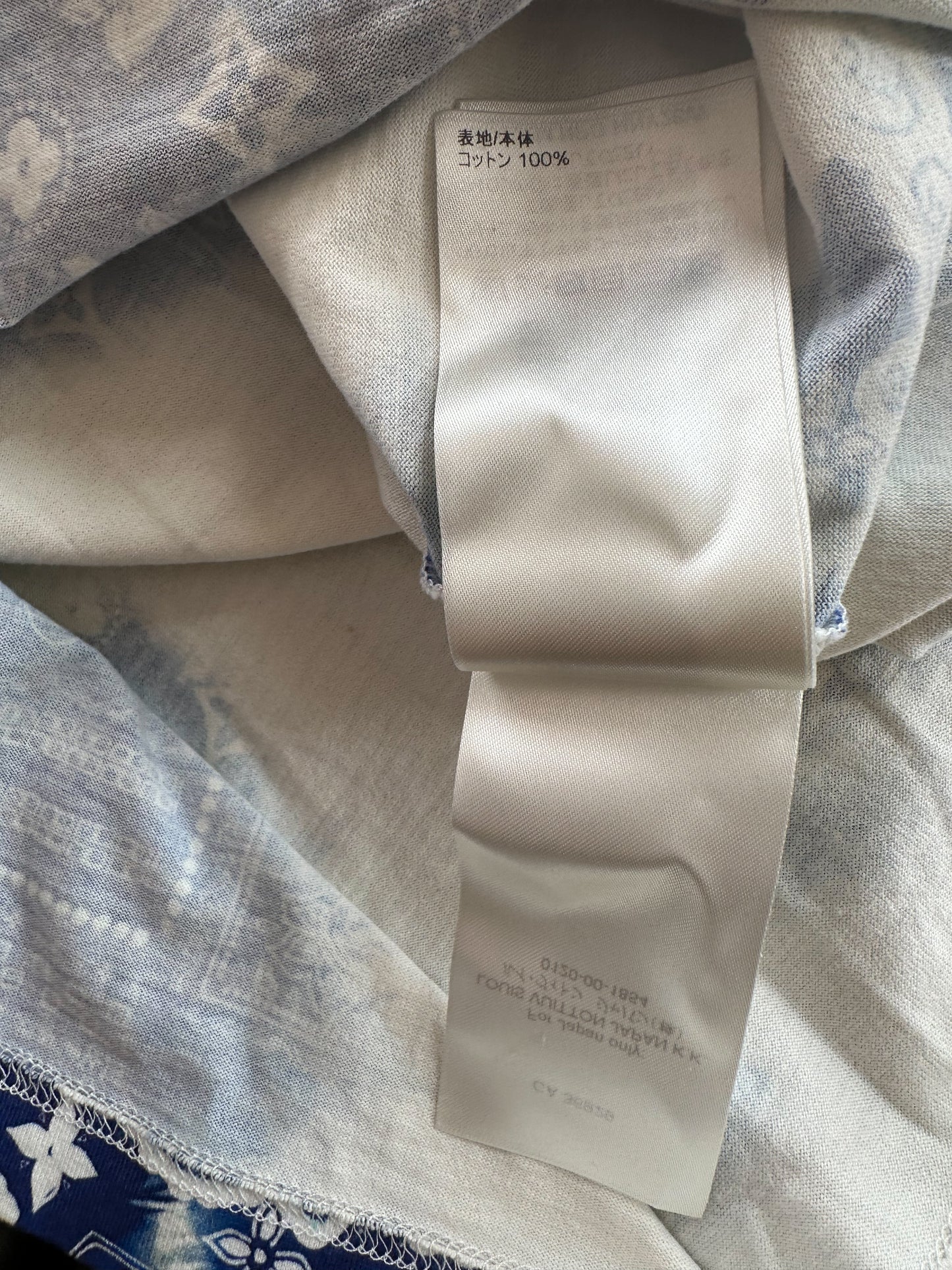 Louis Vuitton Blue Monogram Bandana T-Shirt