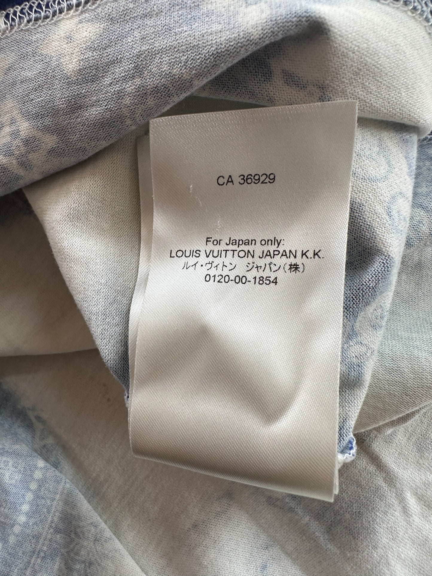 Louis Vuitton Blue Monogram Bandana T-Shirt