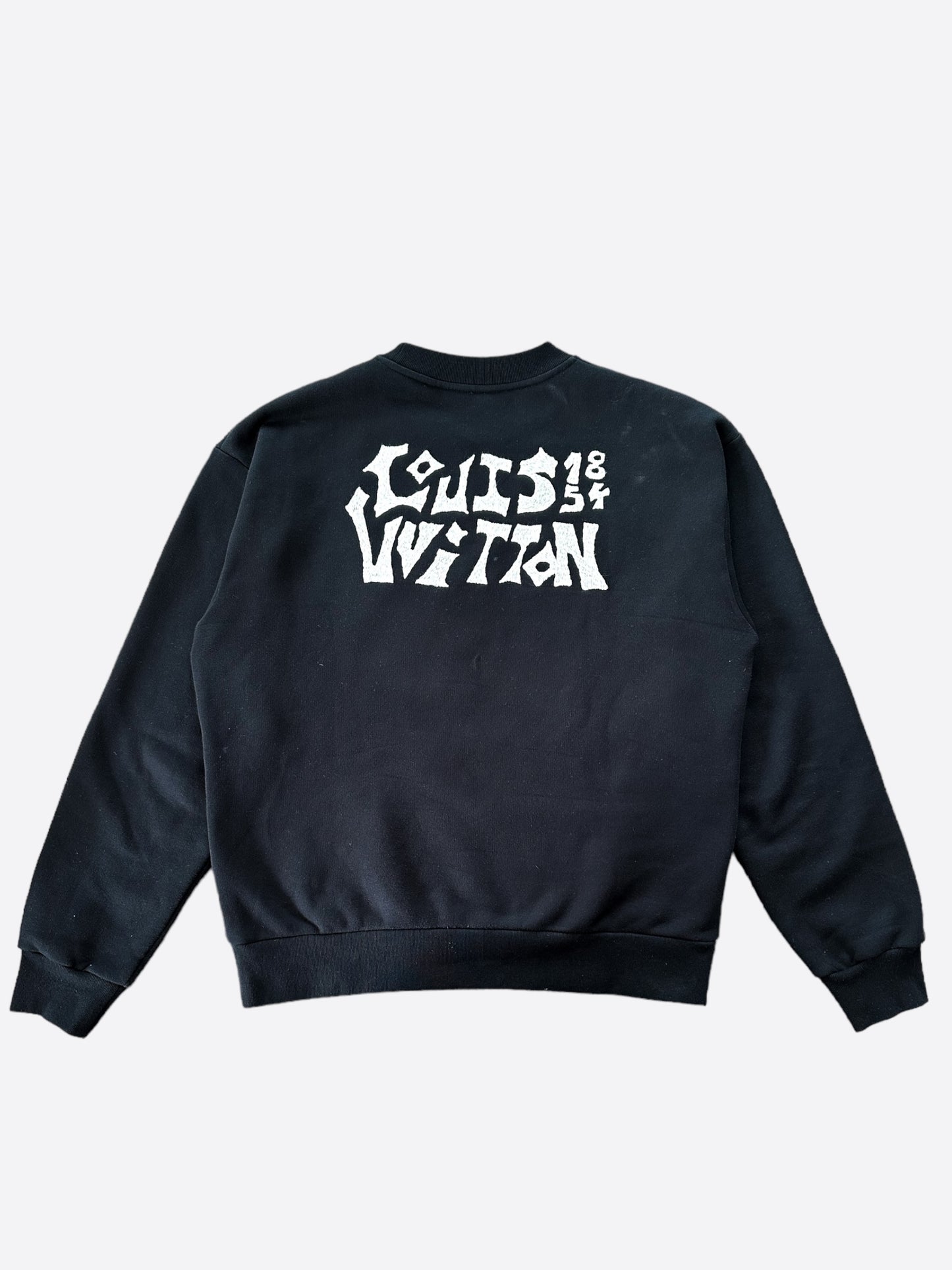 Louis Vuitton Black & White Owl Embroidered Sweater