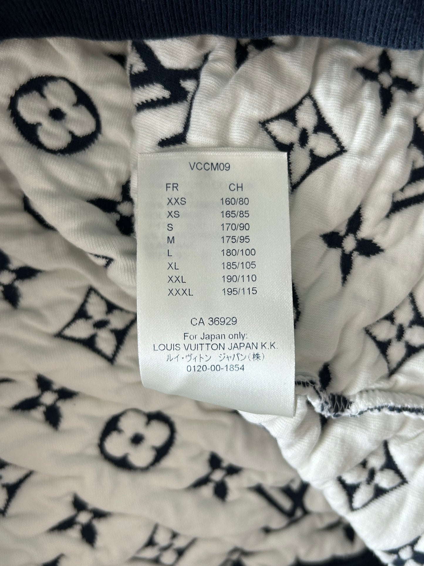 Louis Vuitton Navy & White Monogram Sweater