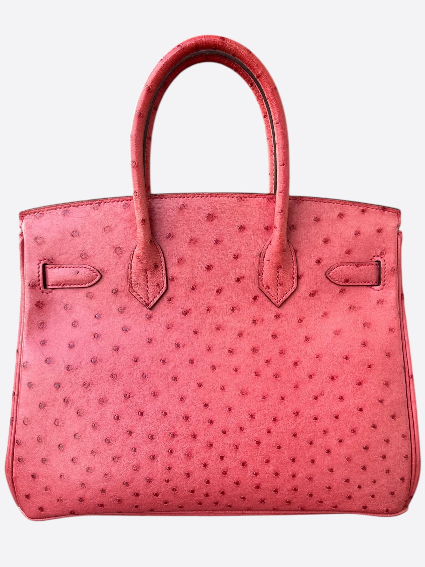 Hermes Pink Ostrich Birkin 30