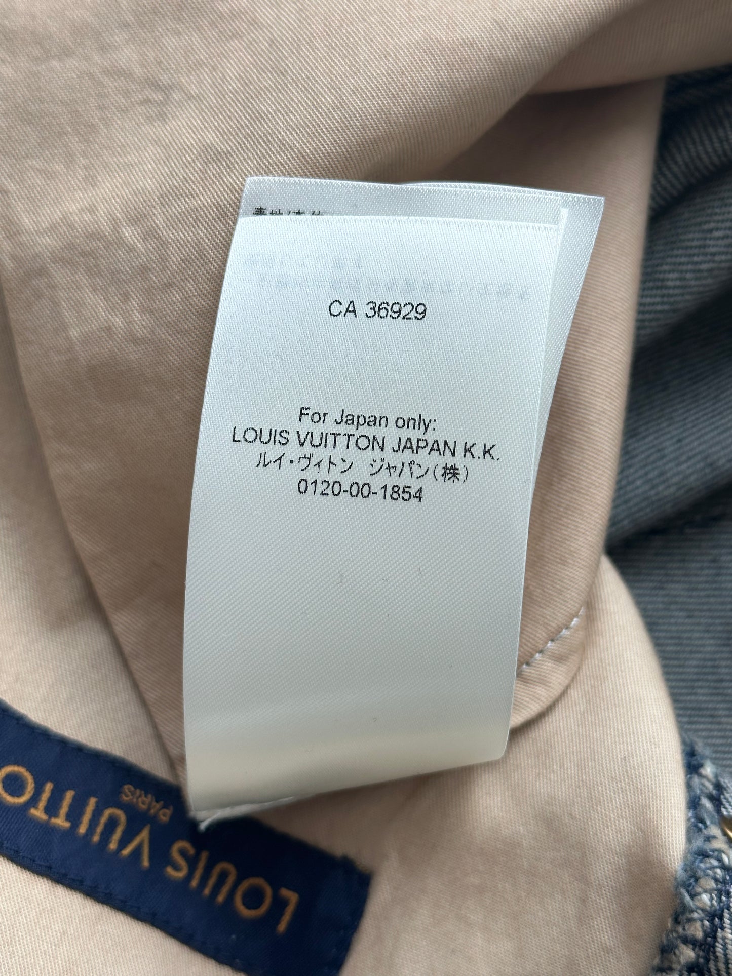 Louis Vuitton Blue Monogram Carpenter Denim Shorts