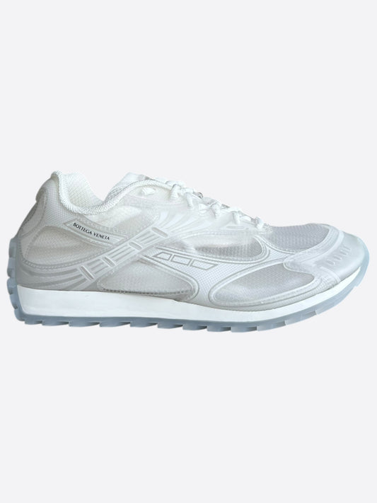 Bottega Veneta White Transparent Orbit Sneakers