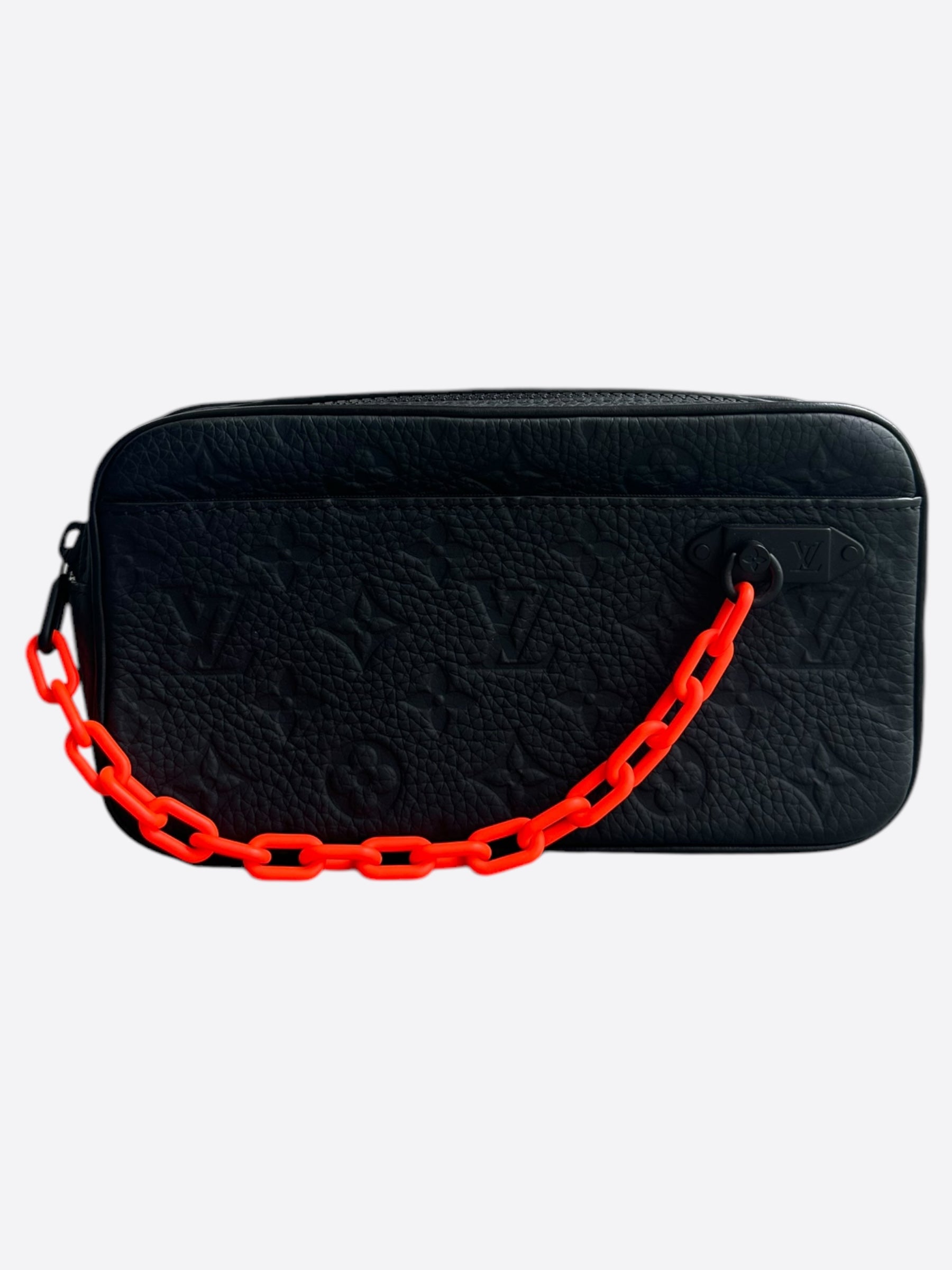 Louis Vuitton Black Orange Monogram Volga Pochette – Savonches