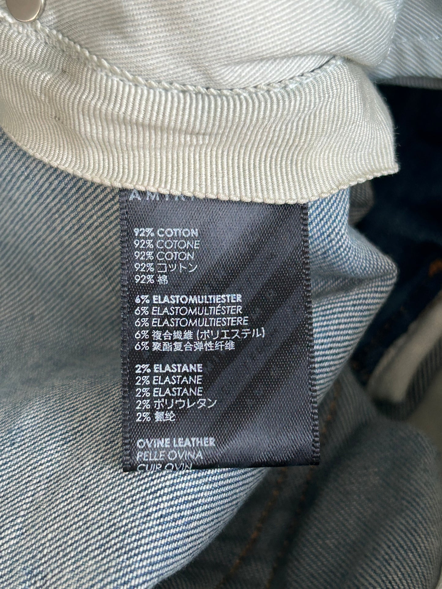 Amiri Honeycomb Indigo Black Patch MX1 Jeans