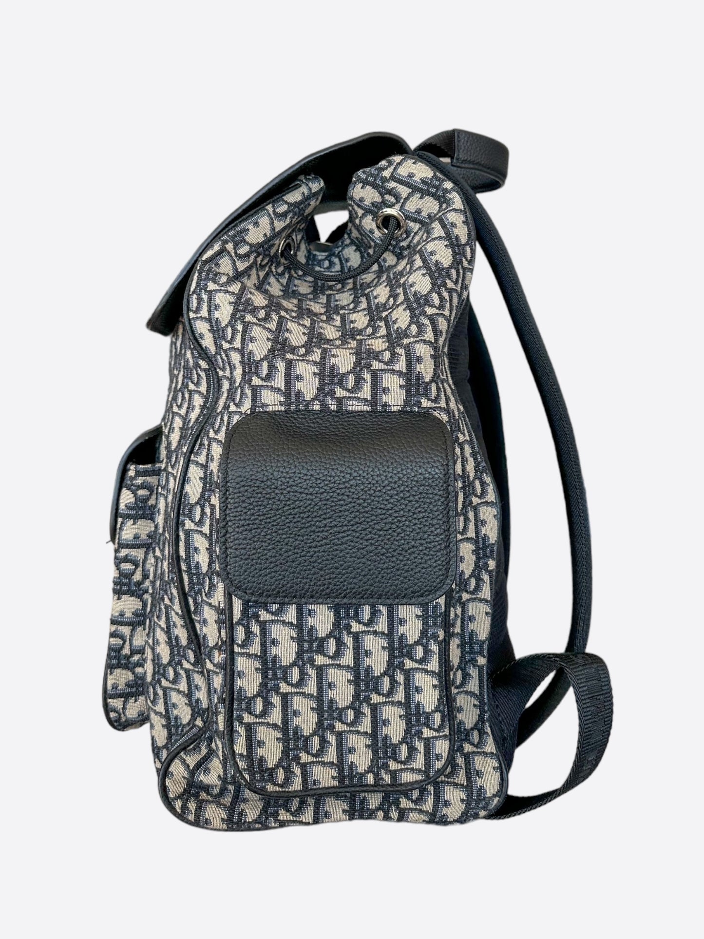 Dior Beige Oblique Saddle Backpack