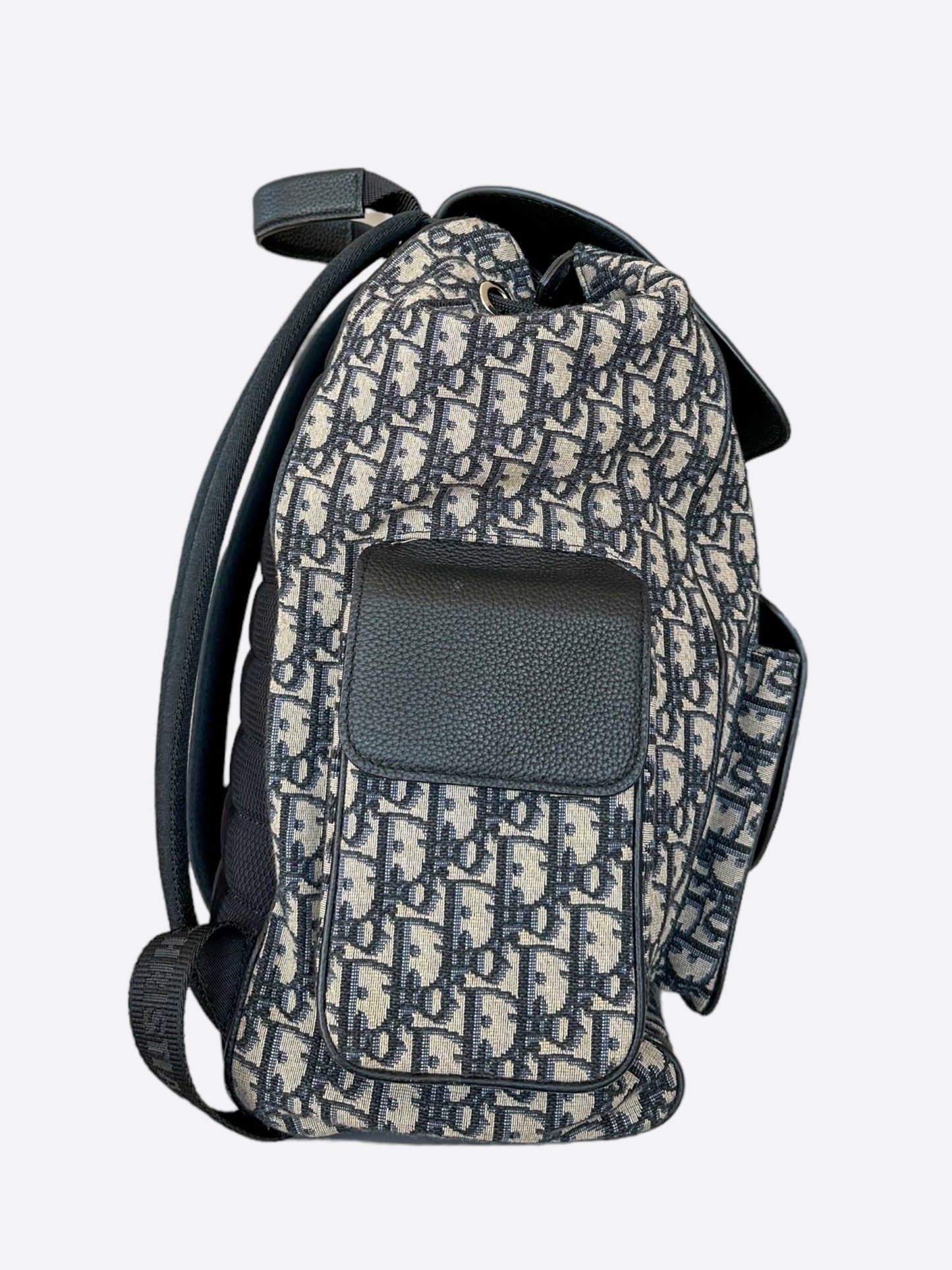Dior Beige Oblique Saddle Backpack