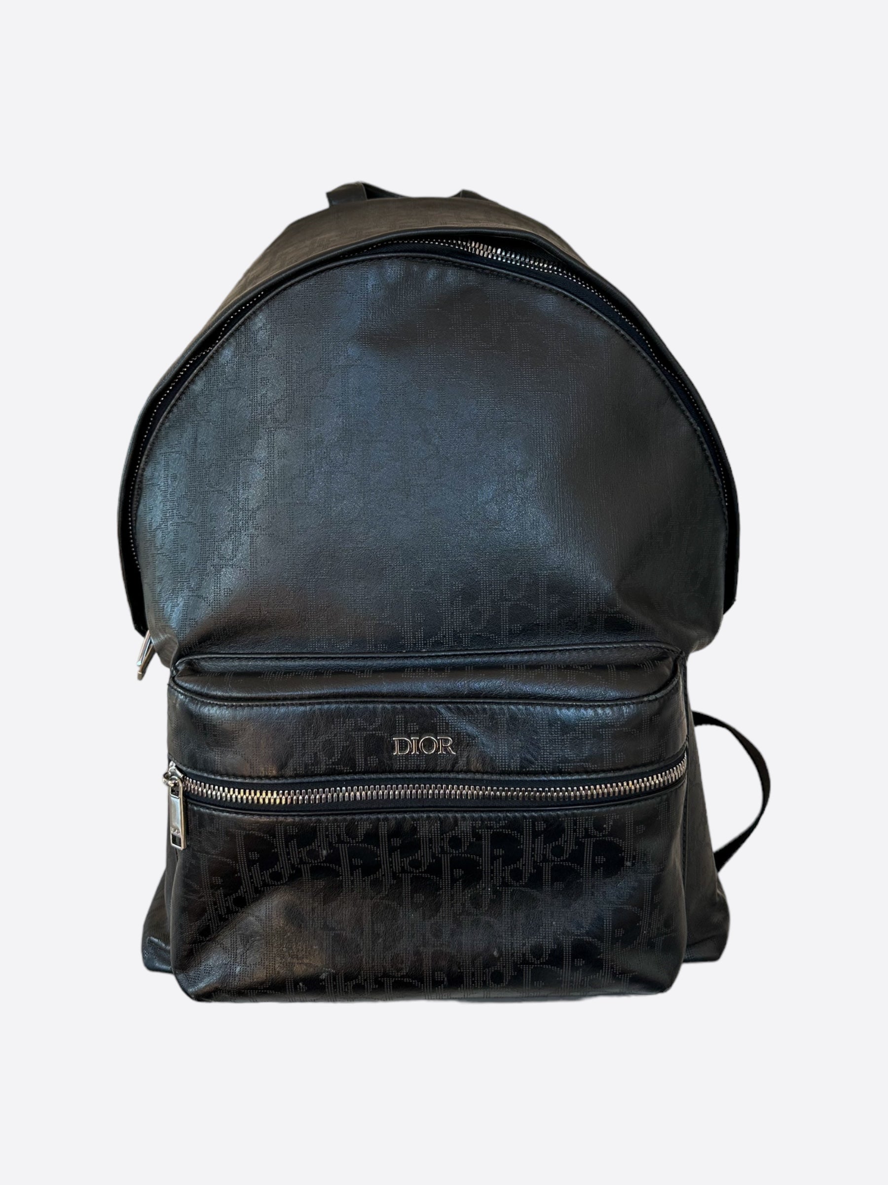 dior backpack leather Dior Black Oblique Galaxy Rider Backpack – Savonches