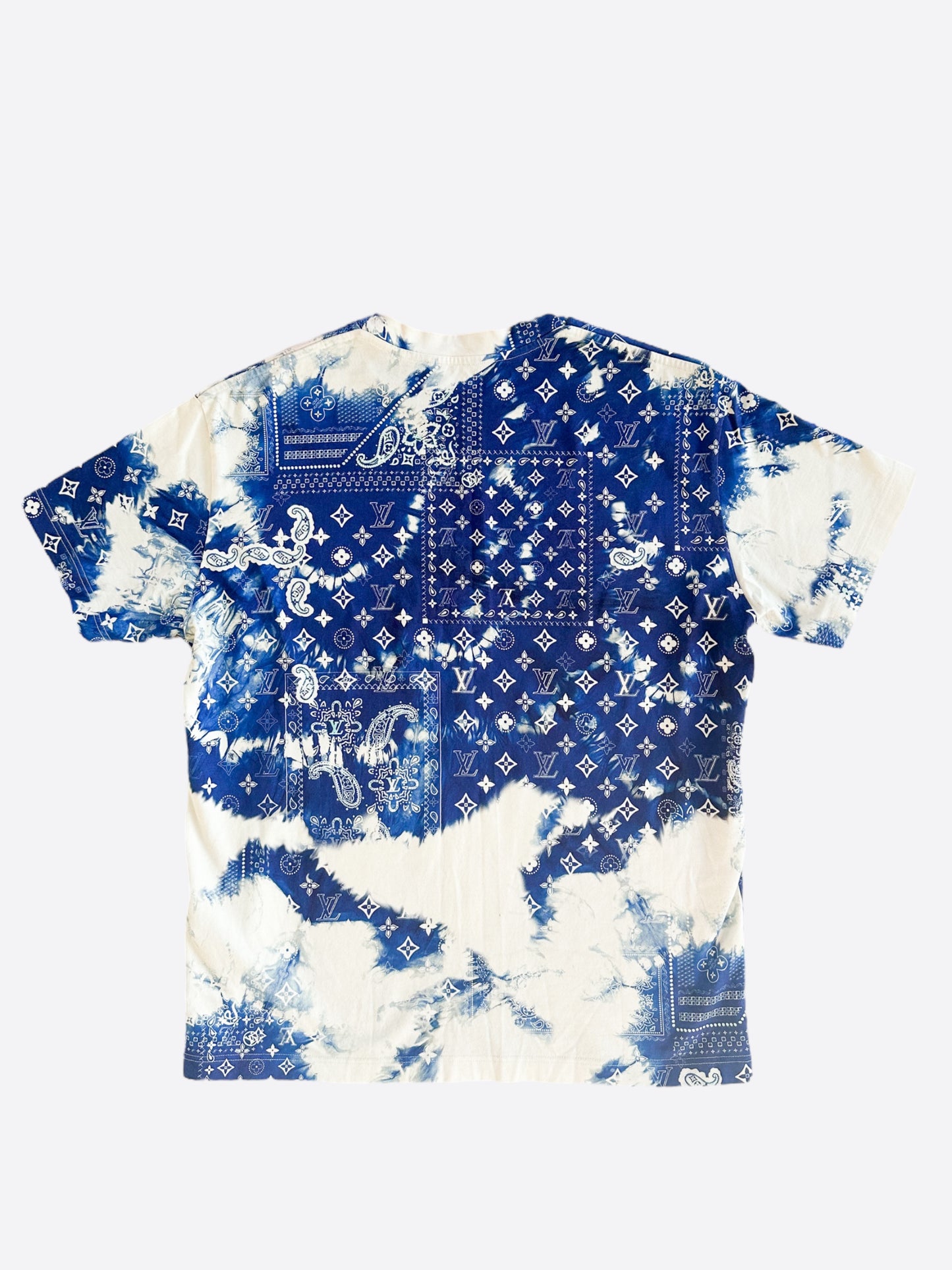 Louis Vuitton Blue Monogram Bandana T-Shirt