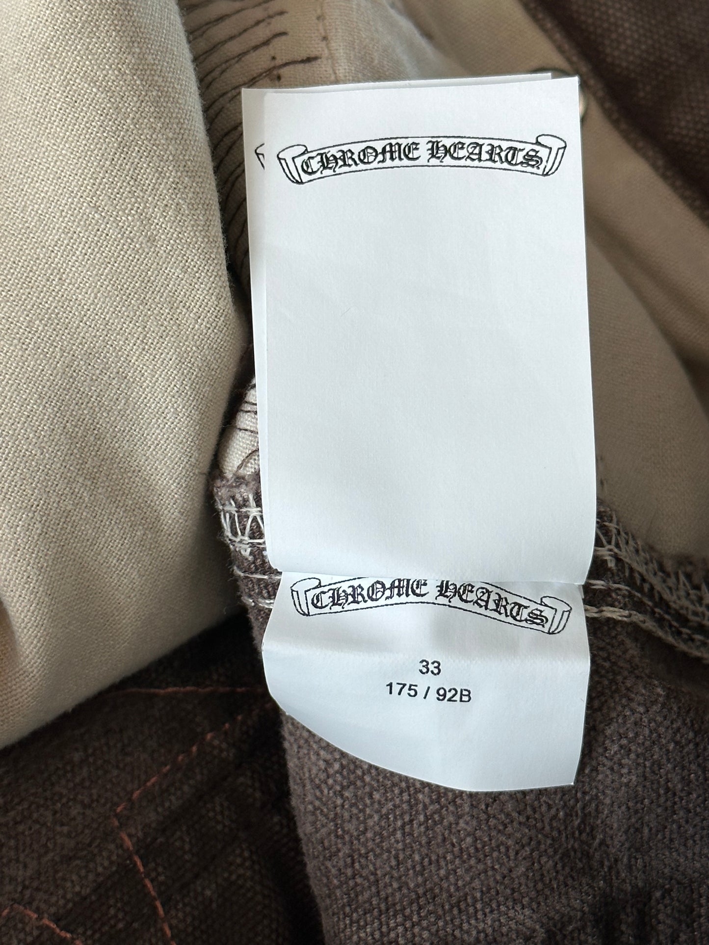 Chrome Hearts Carhartt Brown Star Patch Carpenter Jeans