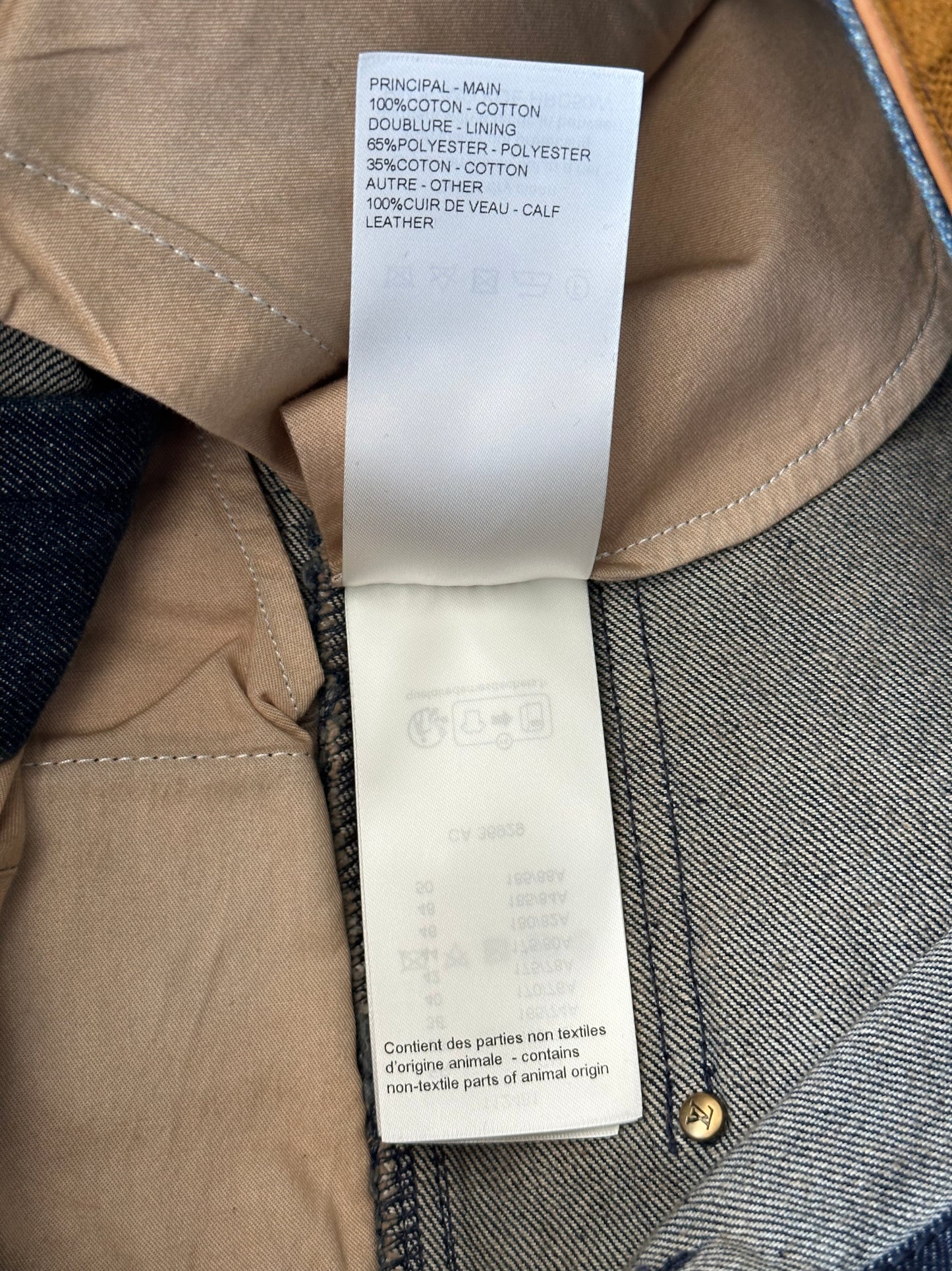 Louis Vuitton Blue Monogram Carpenter Denim Shorts