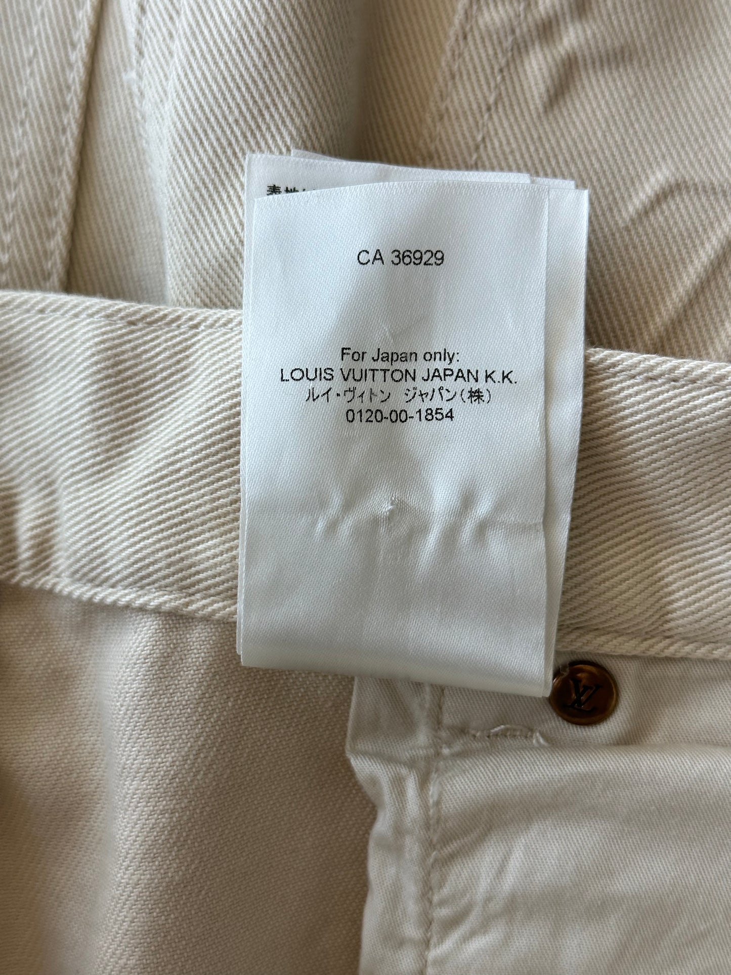 Louis Vuitton Beige Monogram Carpenter Pants