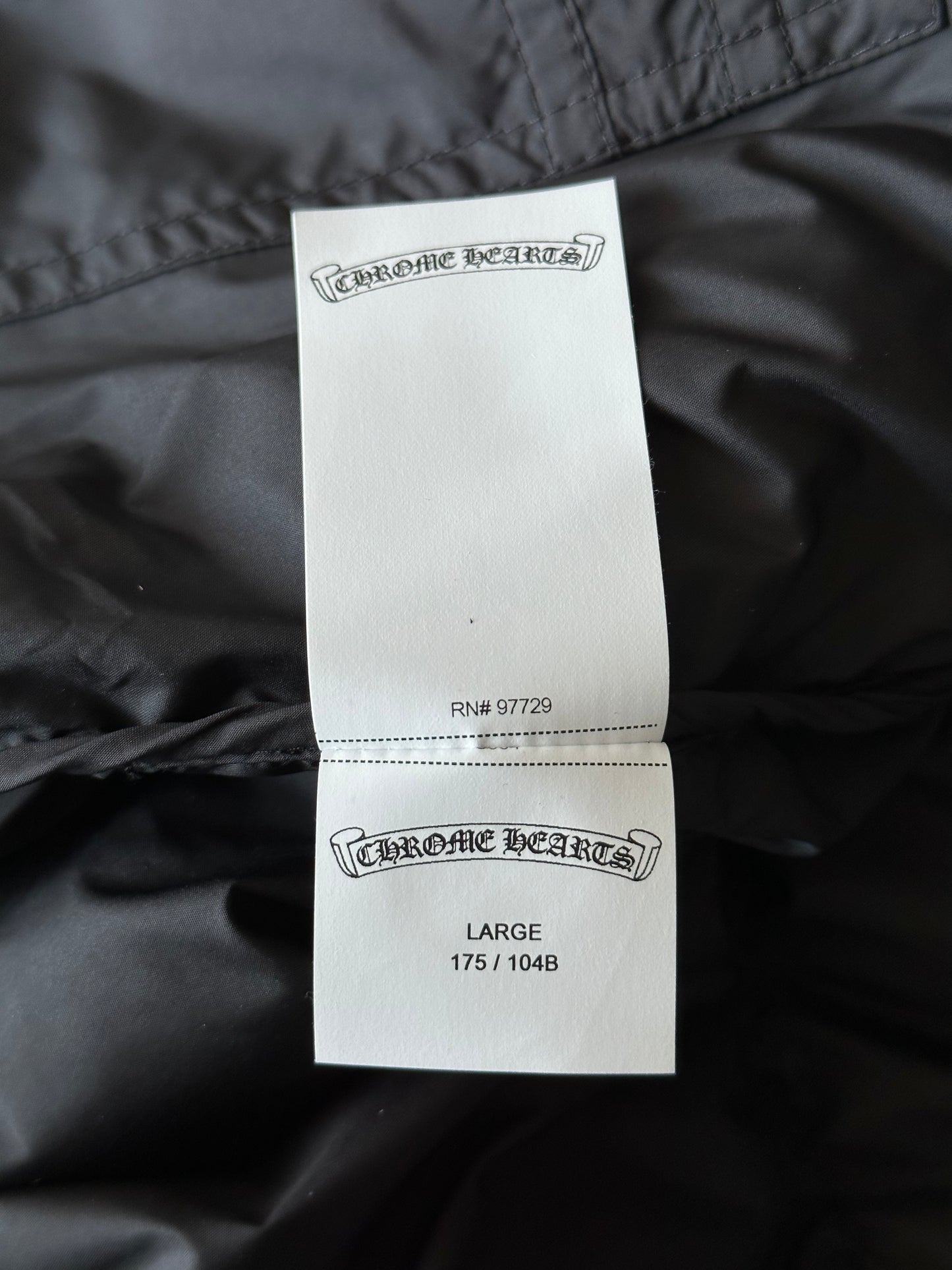 Chrome Hearts Black Cross Jacquard Puffer Jacket