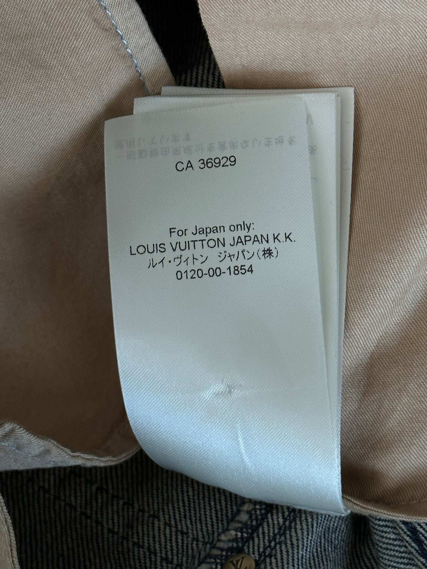 Louis Vuitton Blue Monogram Carpenter Denim Shorts