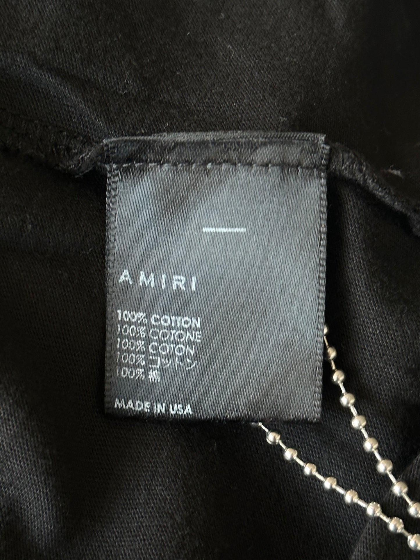 Amiri Preemo Black Record Logo T-Shirt