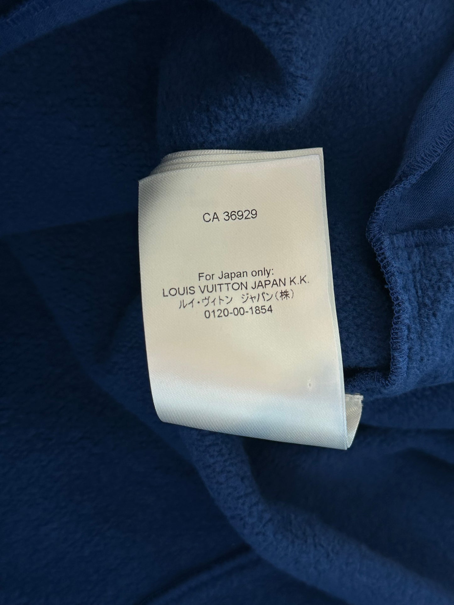 Louis Vuitton Blue Circle Cut Monogram Hoodie