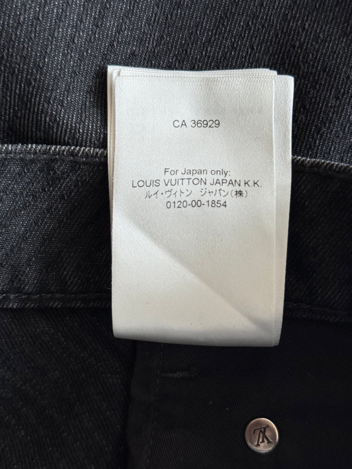 Louis Vuitton Black Giant Monogram Jeans