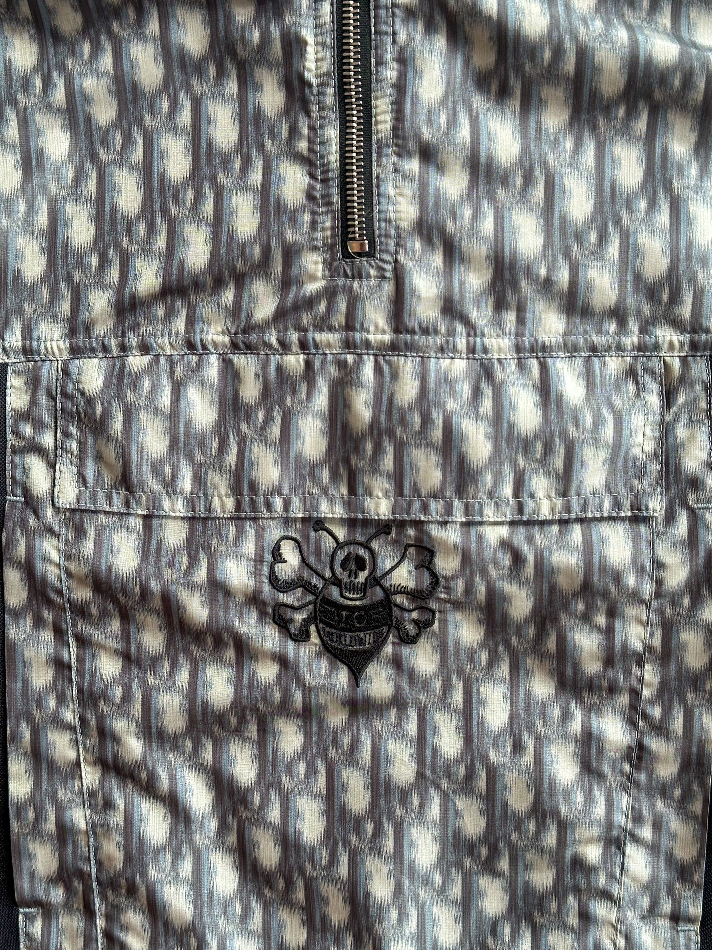 Dior Stussy Blurred Oblique Anorak Hoodie