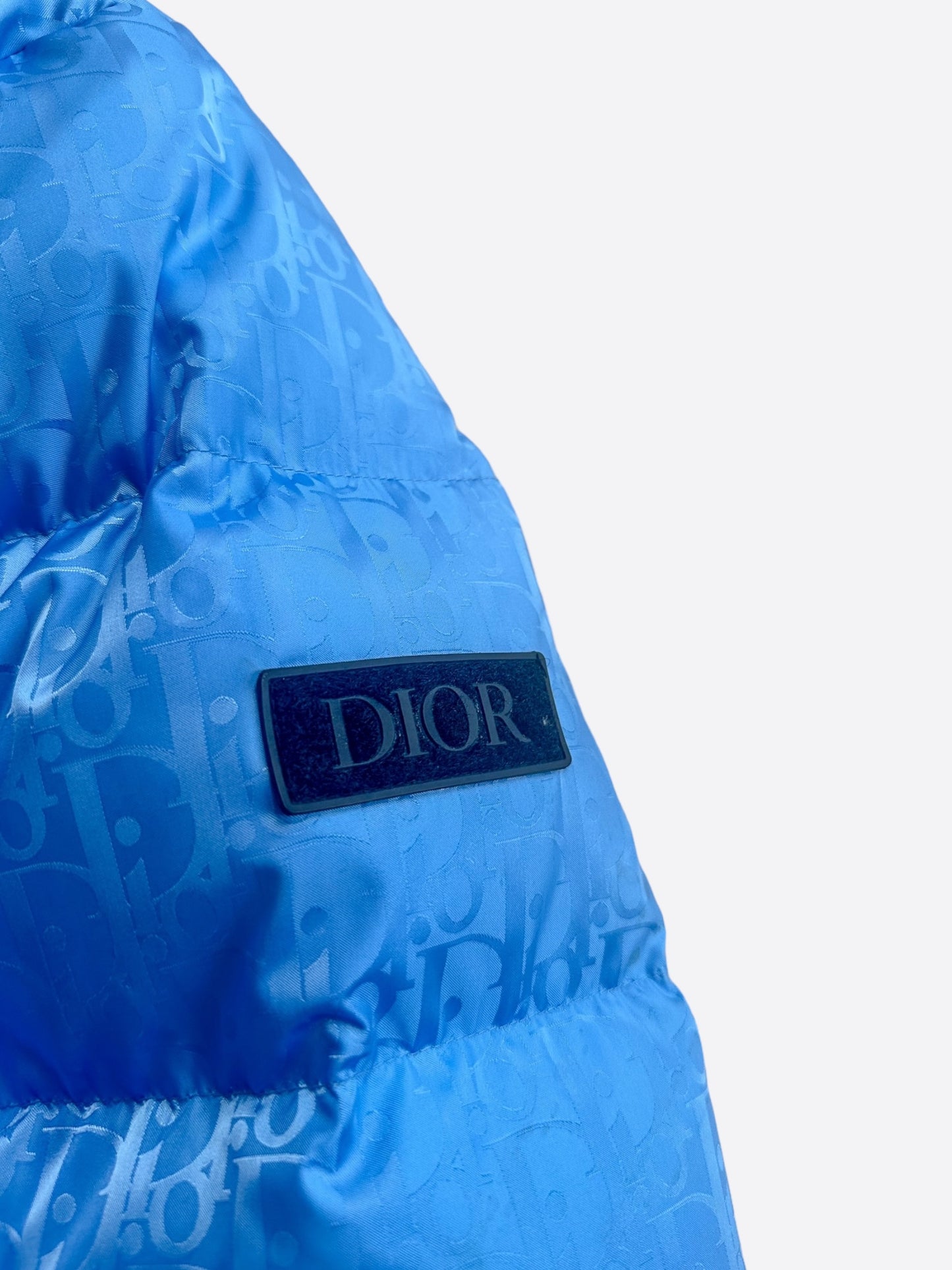 Dior Blue Oblique Puffer Jacket