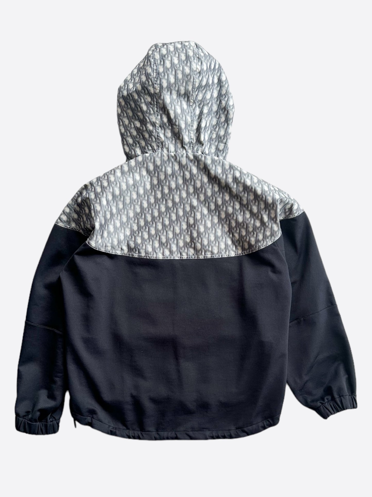 Dior Stussy Blurred Oblique Anorak Hoodie