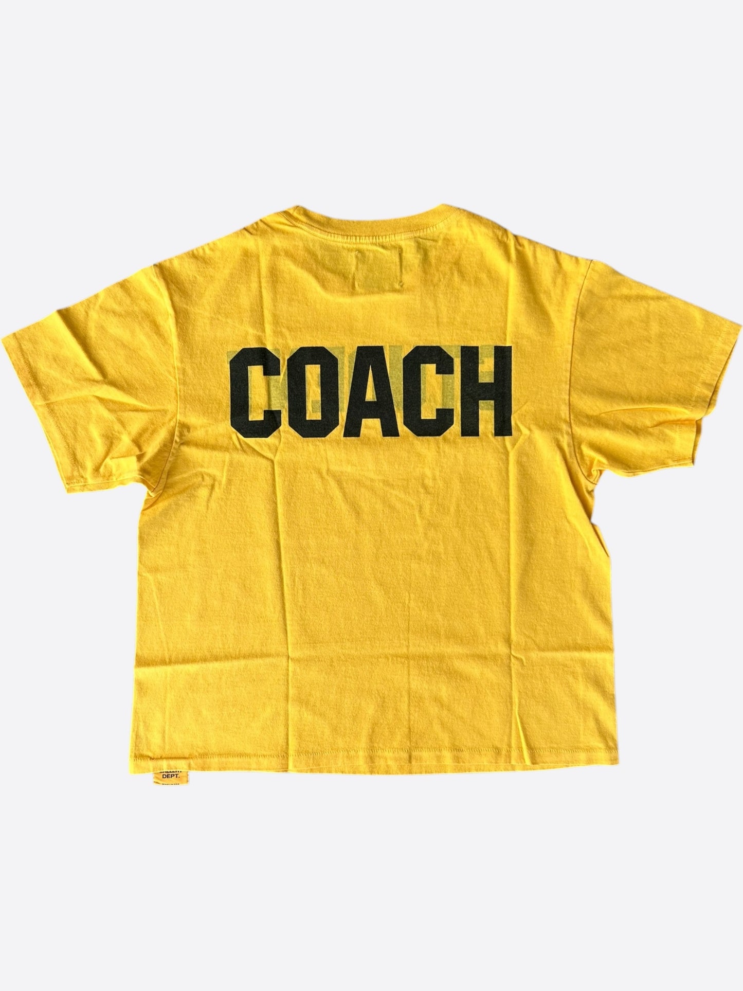 Gallery Dept Yellow & Black Dept Logo Reversible T-Shirt