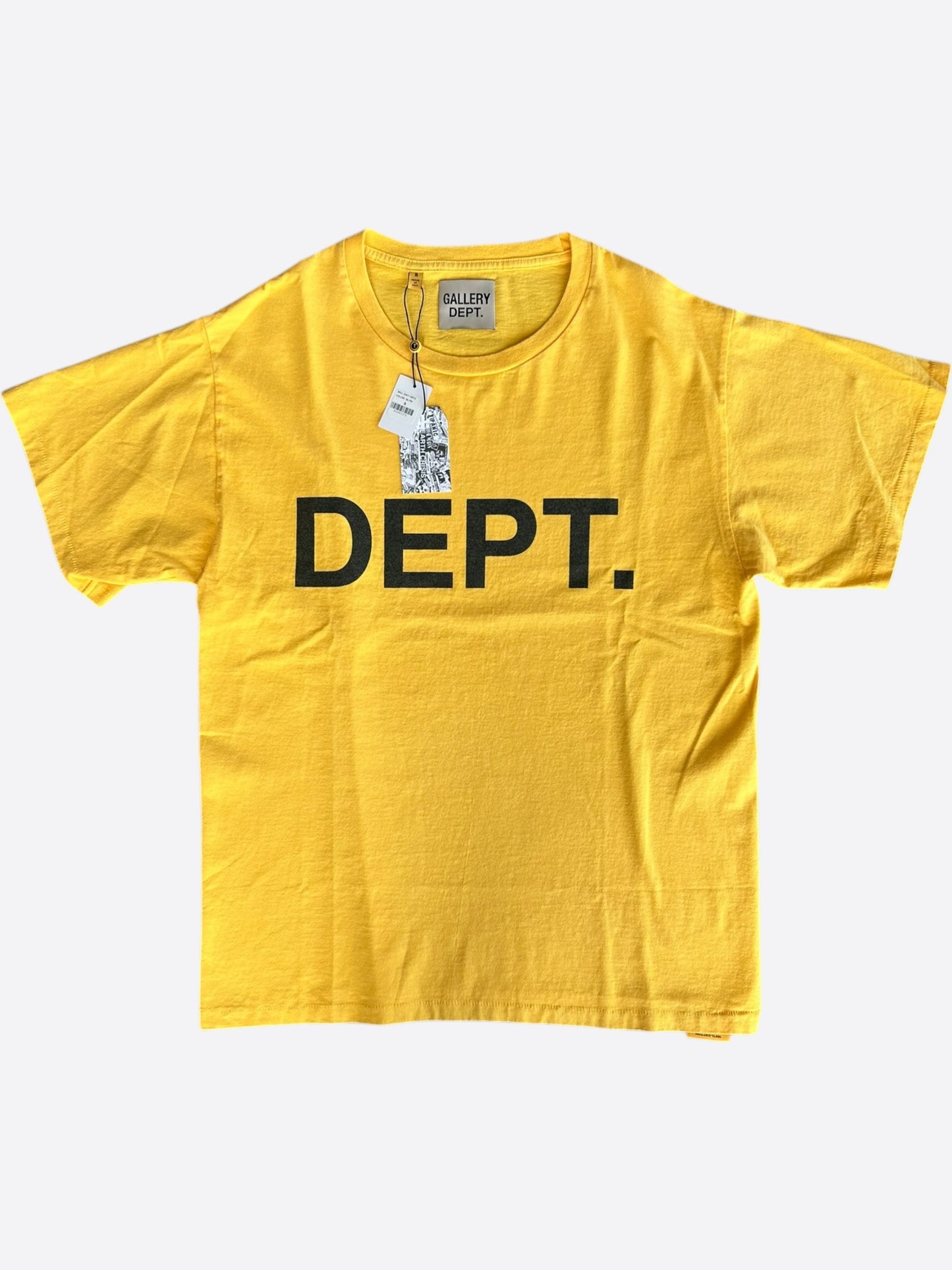 Gallery Dept Yellow & Black Dept Logo T-Shirt