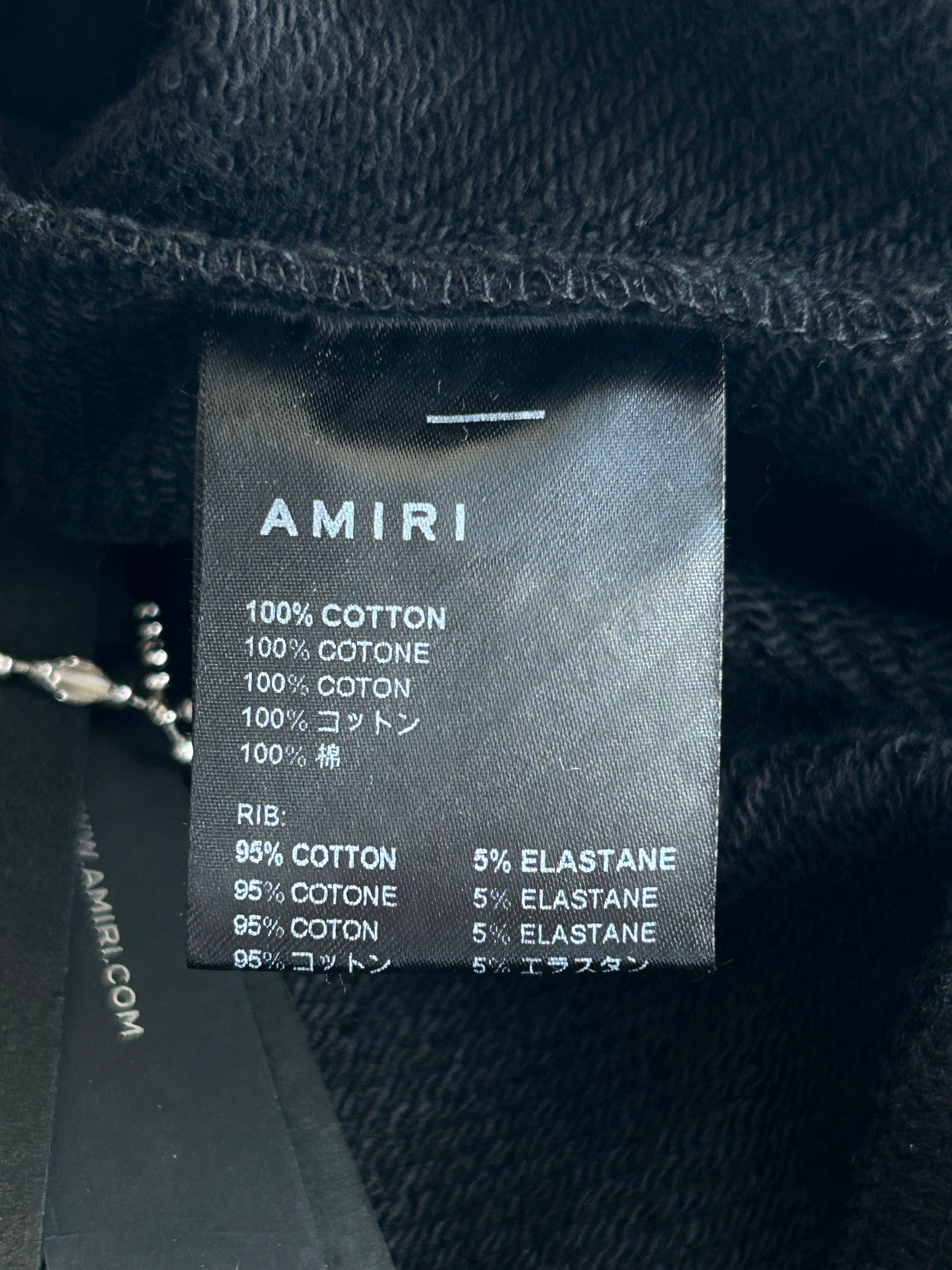 Amiri Black & Blue Records Logo Hoodie
