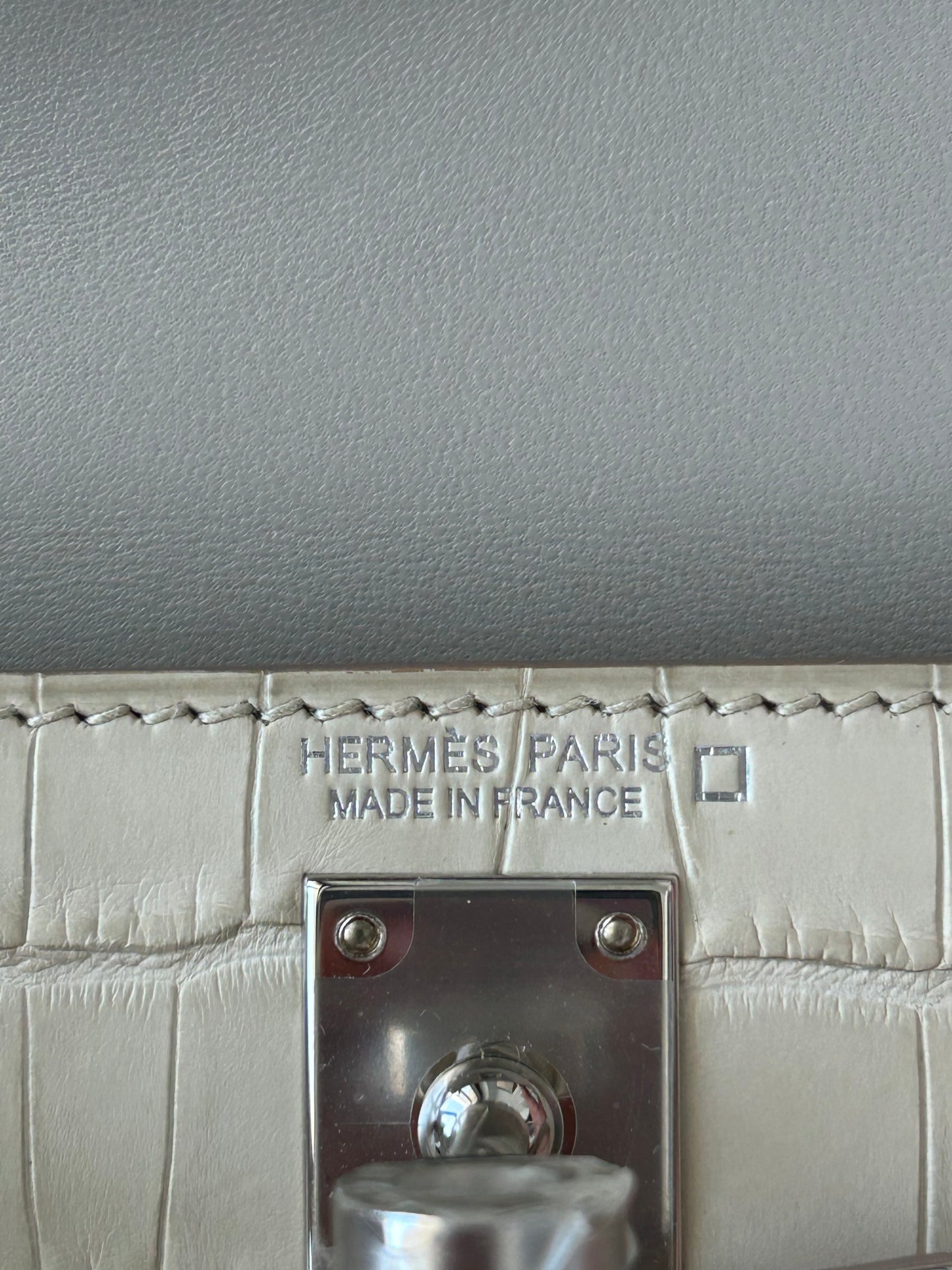 Hermes Beton Alligator Mini Kelly 20