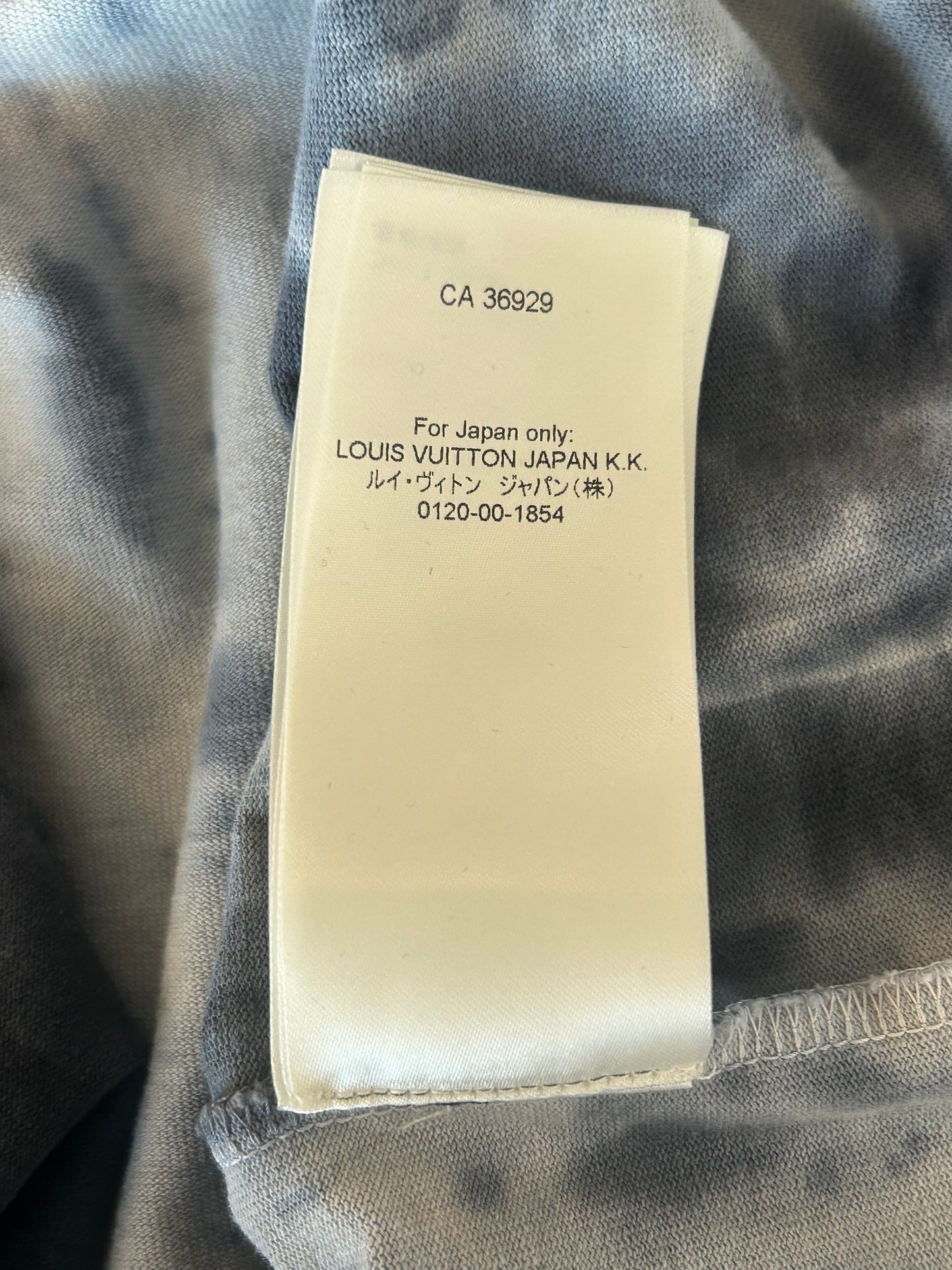 Louis Vuitton Grey & Orange Tie-Dye Graffiti T-Shirt