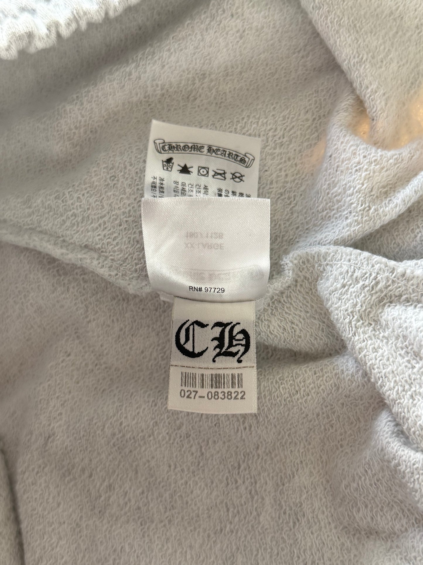 Chrome Hearts Matty Boy Grey Stay Fast Sweatpants